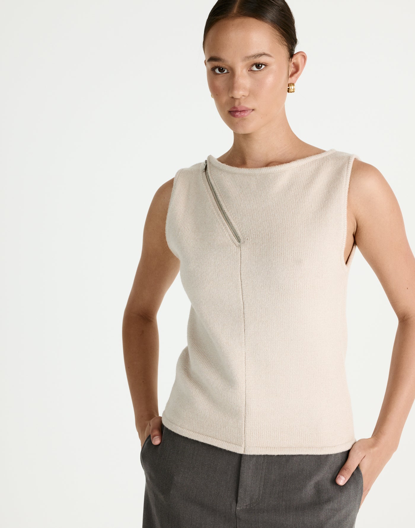 Wynter Top (Latte) - CHARCOAL Exclusive - - Women's Top - Charcoal Clothing
