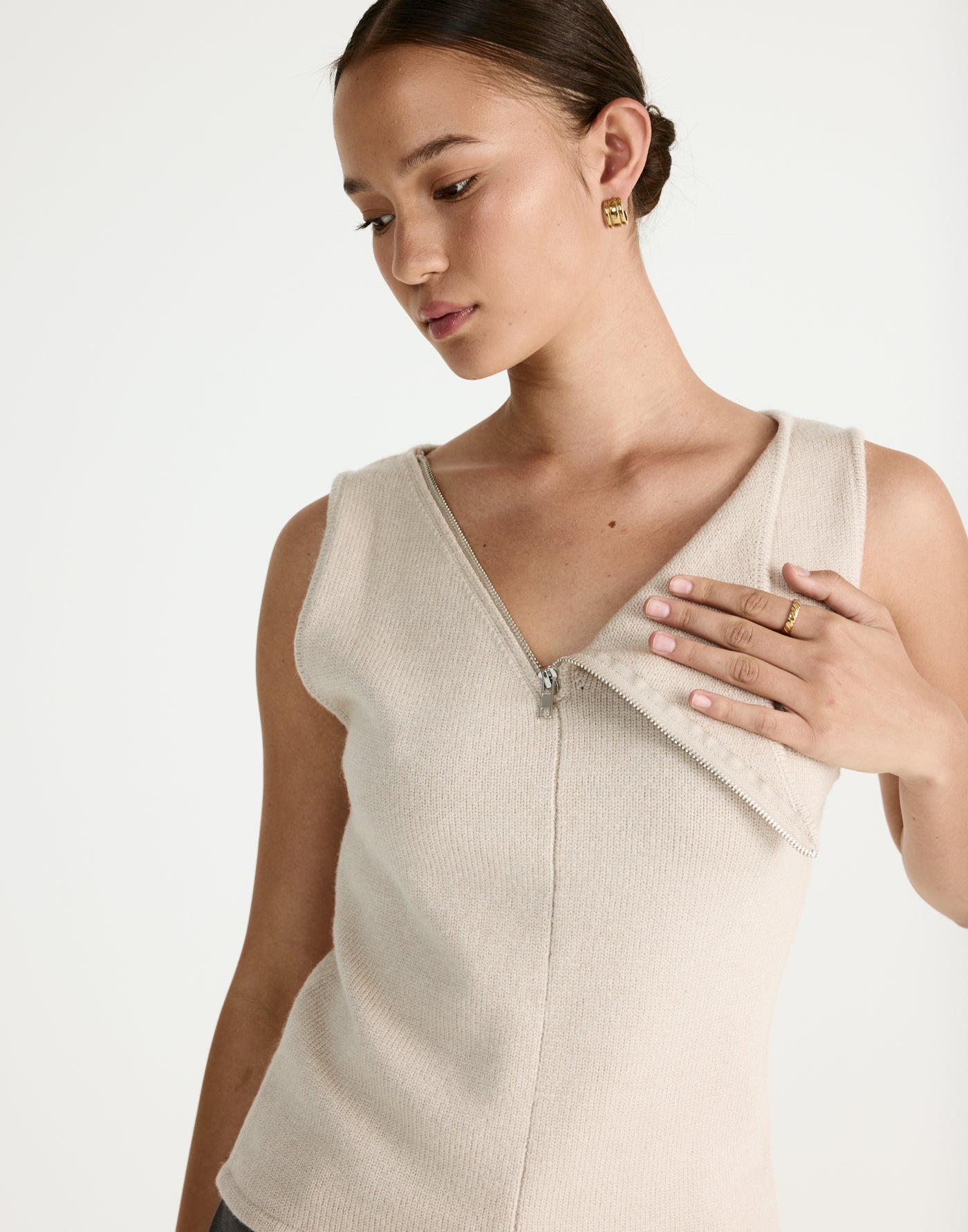 Wynter Top (Latte) - CHARCOAL Exclusive - - Women's Top - Charcoal Clothing