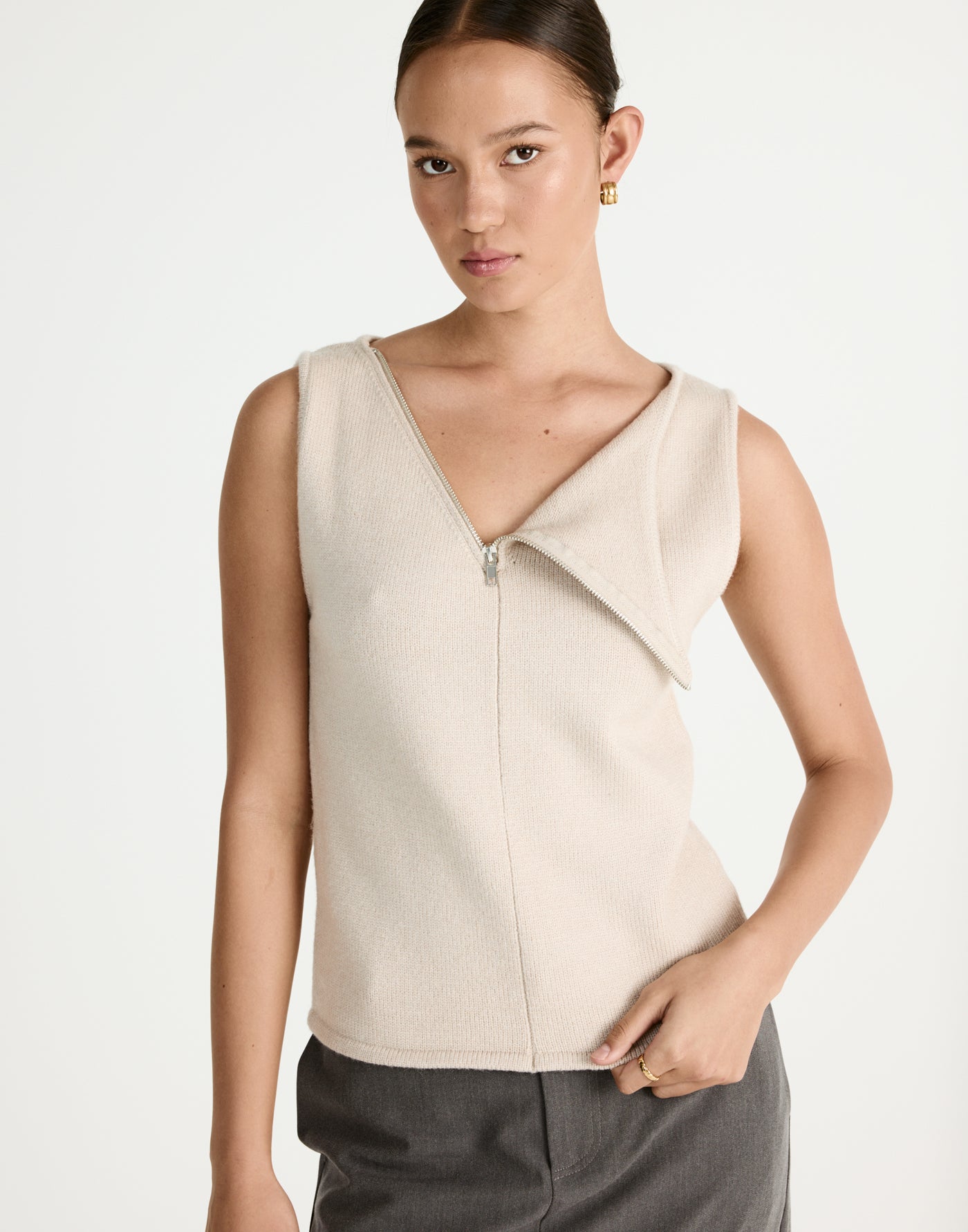 Wynter Top (Latte) - CHARCOAL Exclusive - - Women's Top - Charcoal Clothing