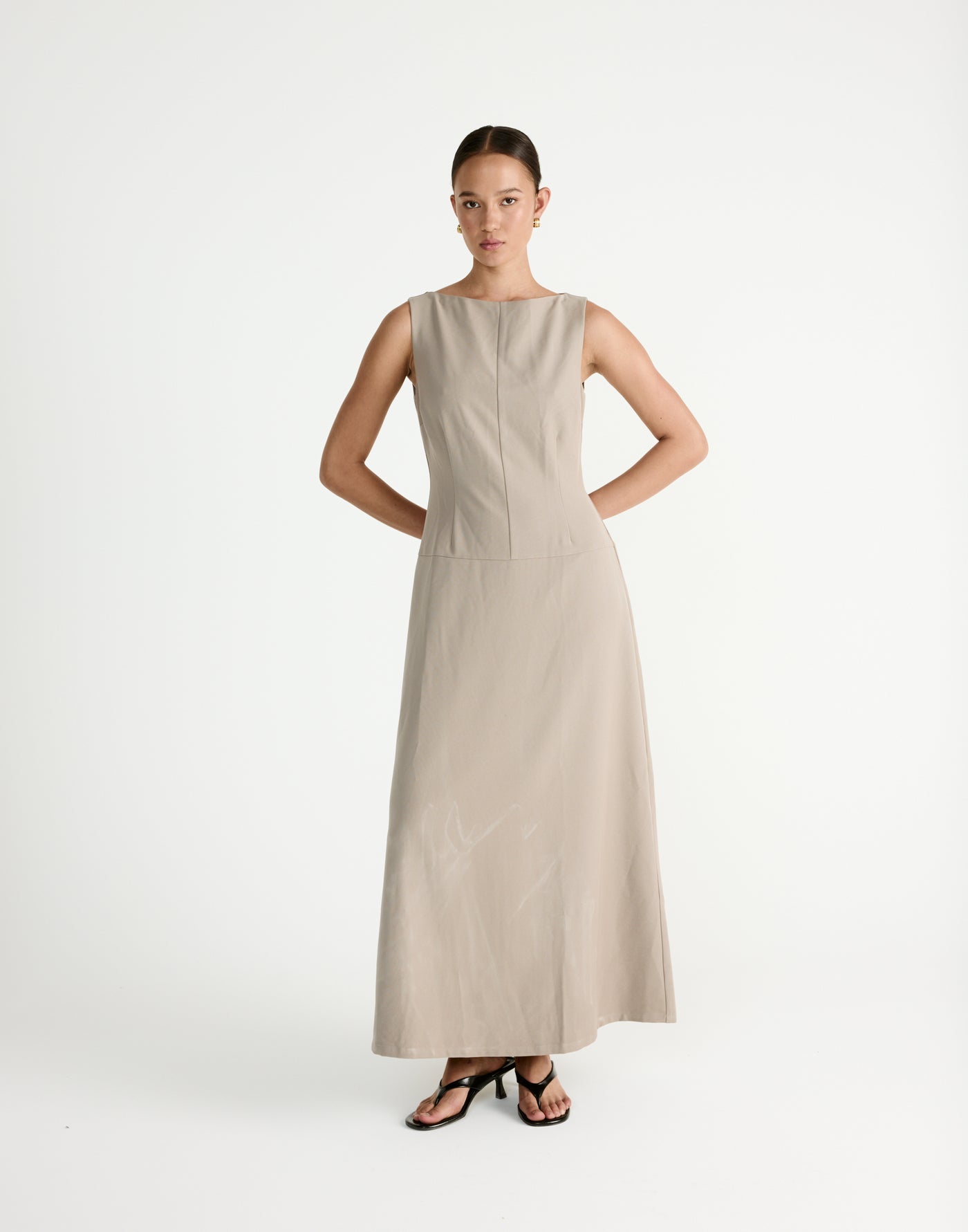 - Women's Dress - Charcoal Clothing