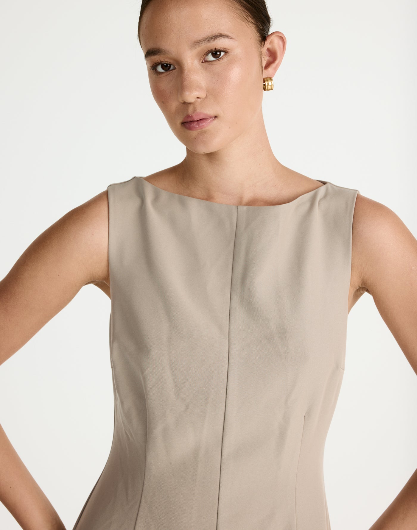  - Women's Dress - Charcoal Clothing