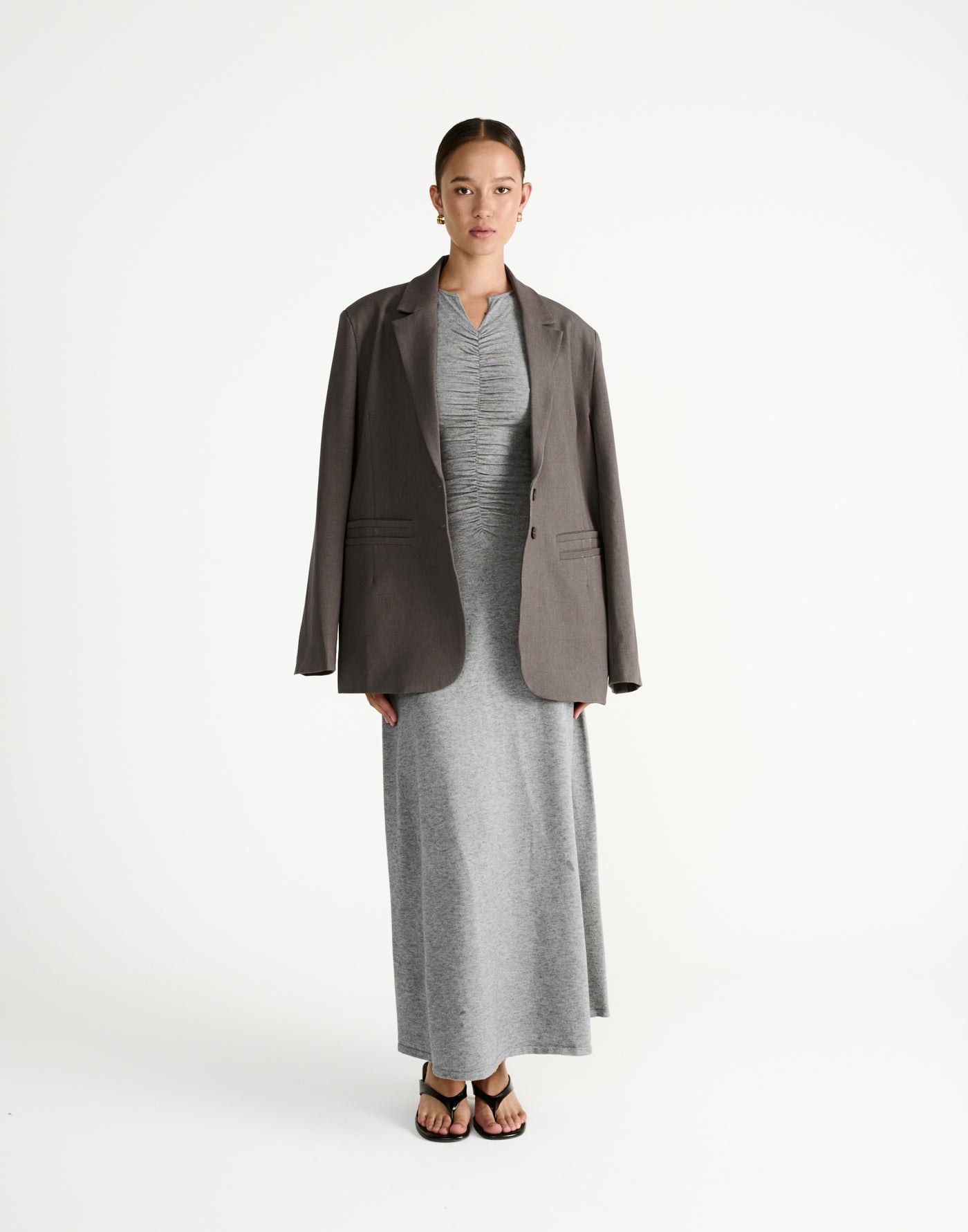  - Women's Dress - Charcoal Clothing