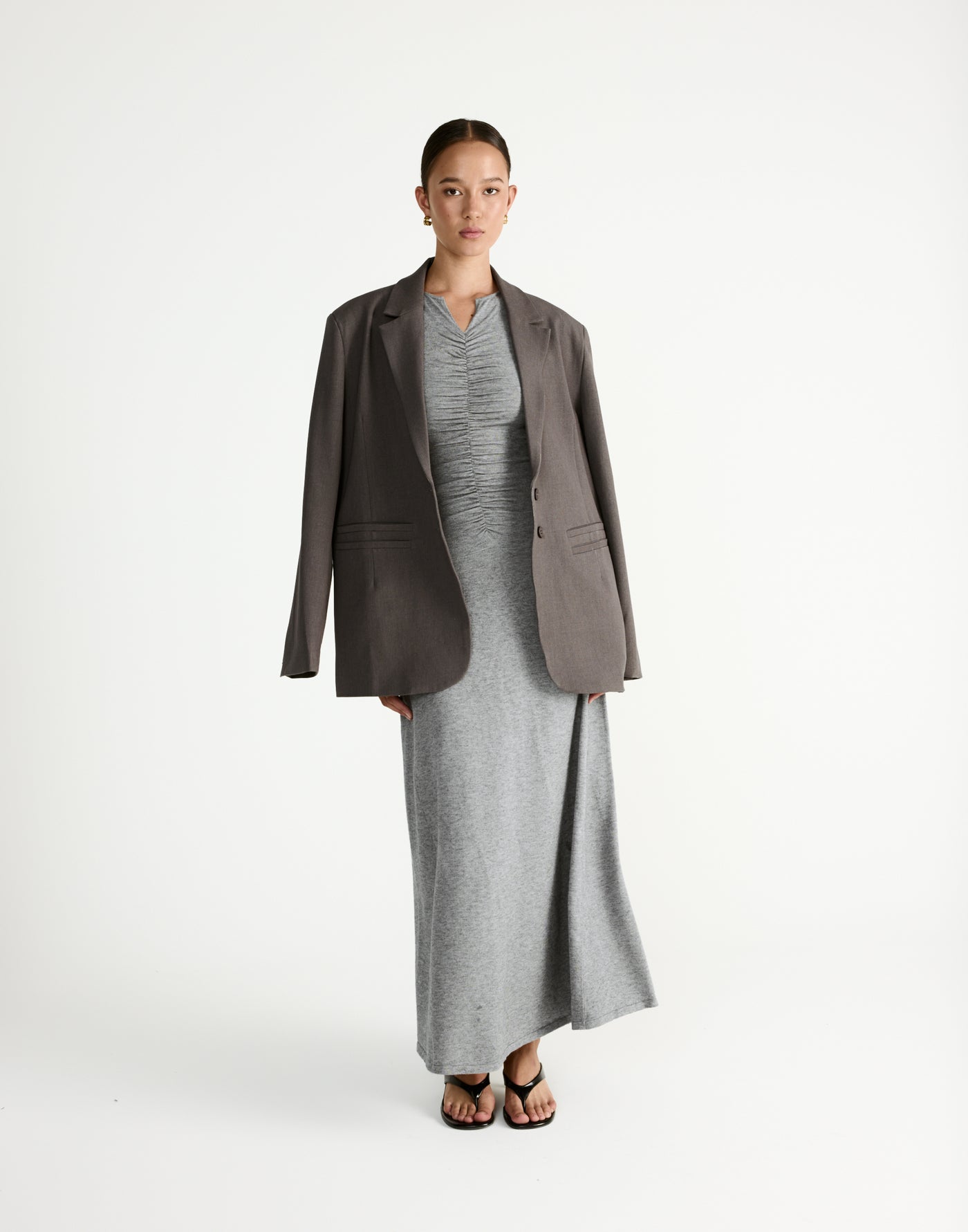  - Women's Dress - Charcoal Clothing