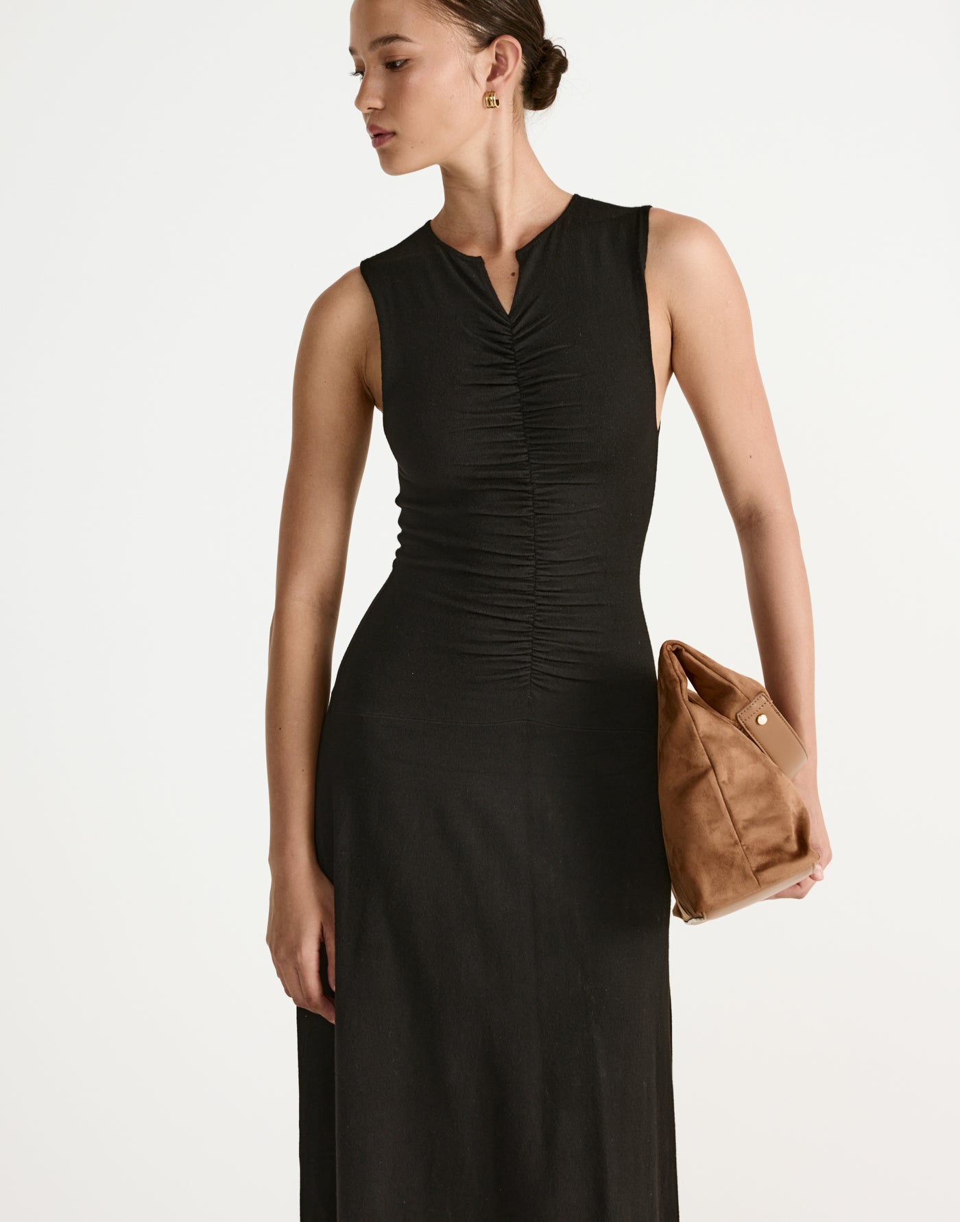  - Women's Dress - Charcoal Clothing
