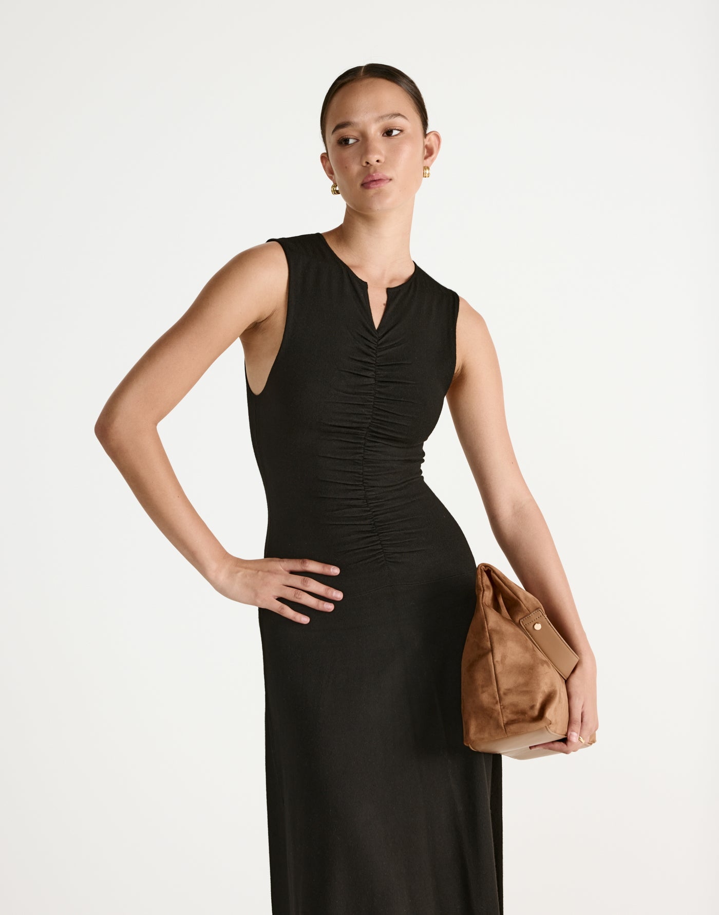  - Women's Dress - Charcoal Clothing