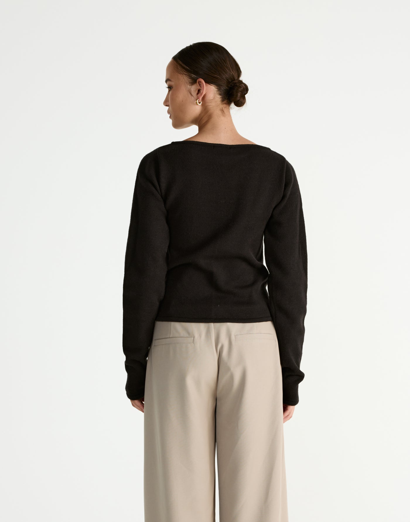 Wynter Long Sleeve Top (Black) - CHARCOAL Exclusive - - Women's Top - Charcoal Clothing