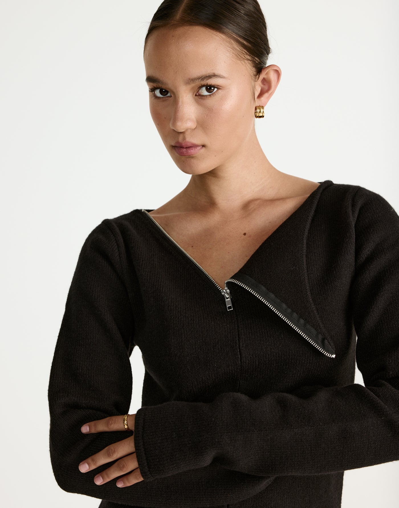 Wynter Long Sleeve Top (Black) - CHARCOAL Exclusive - - Women's Top - Charcoal Clothing