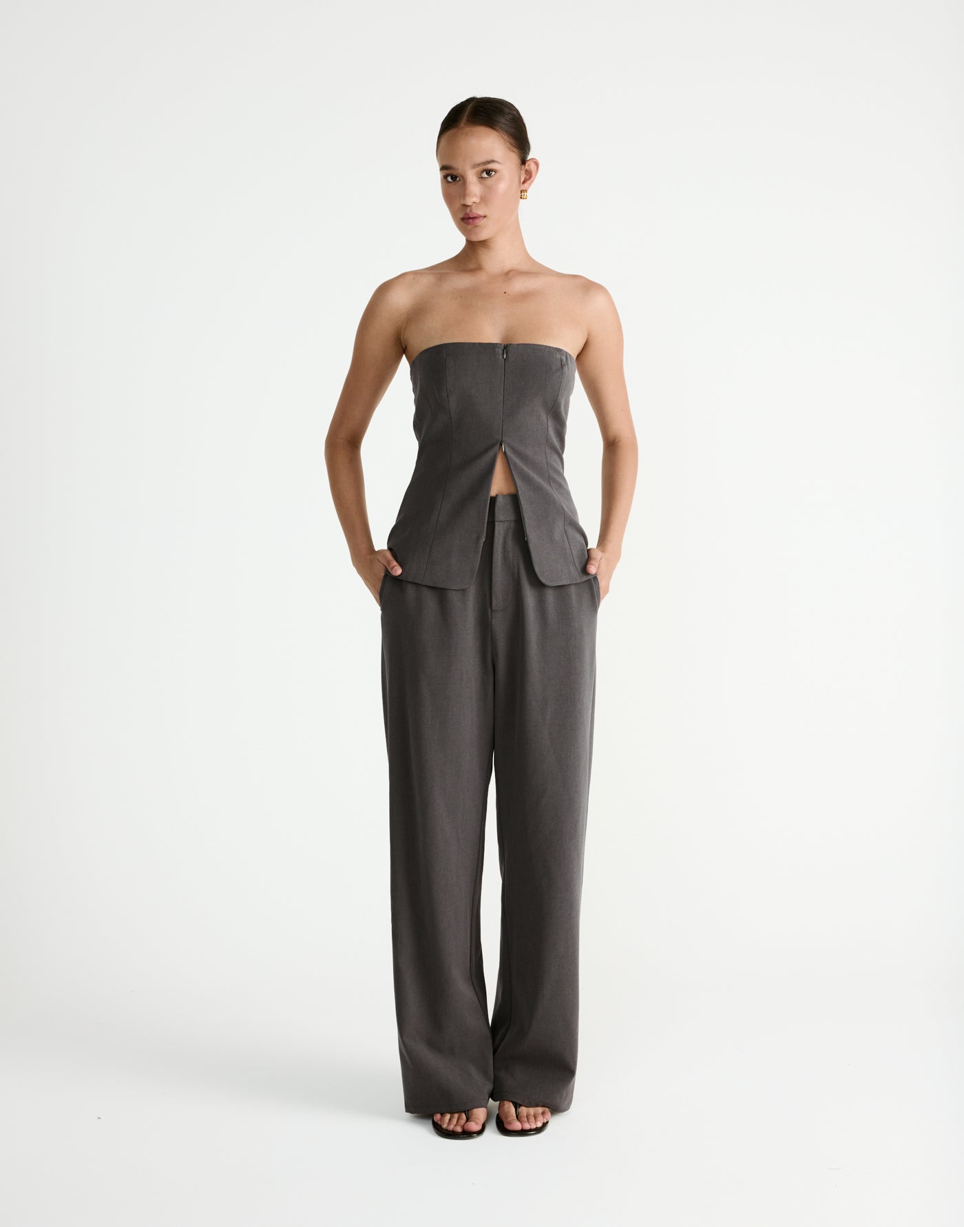  - Women's Pants - Charcoal Clothing