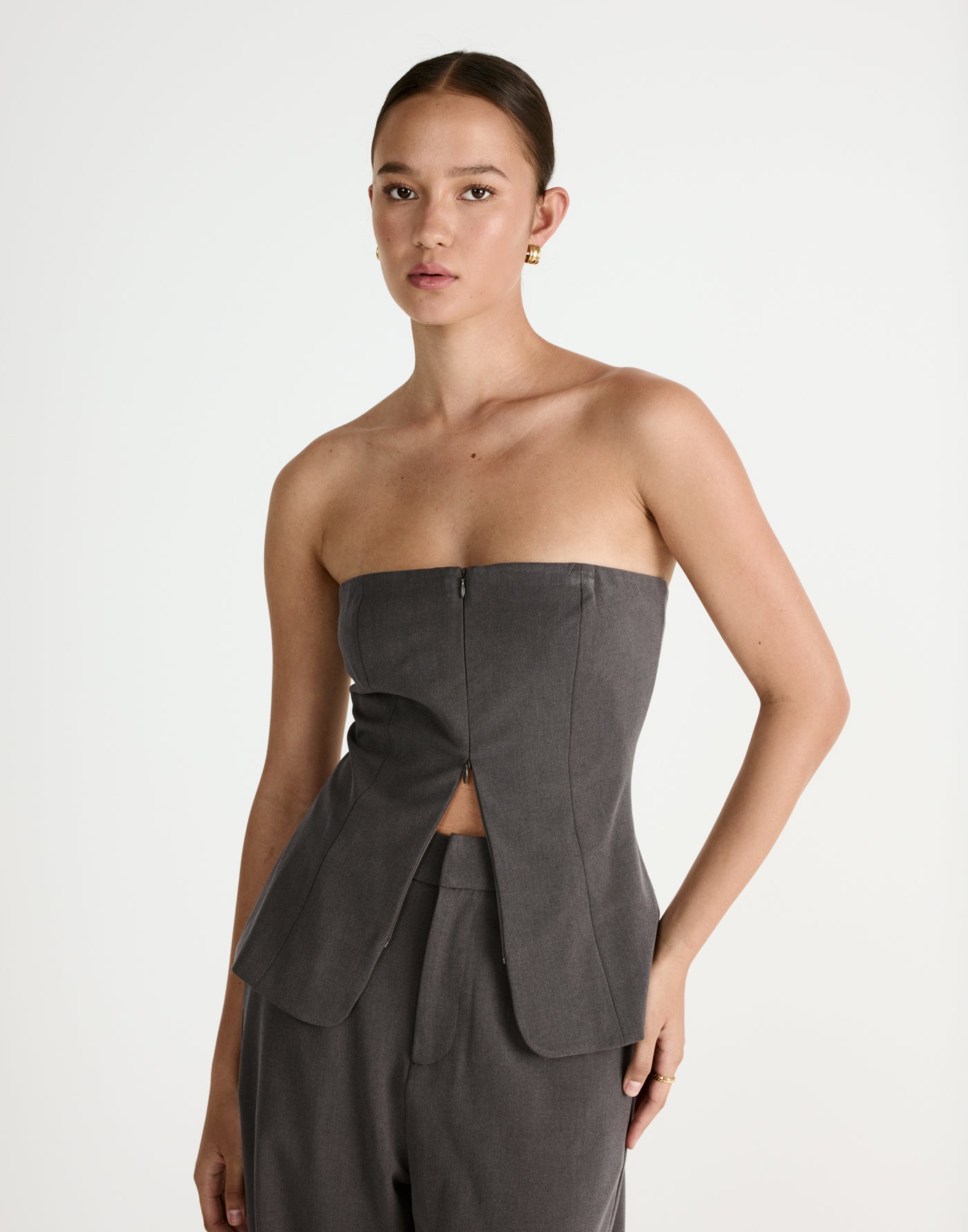  - Women's Top - Charcoal Clothing