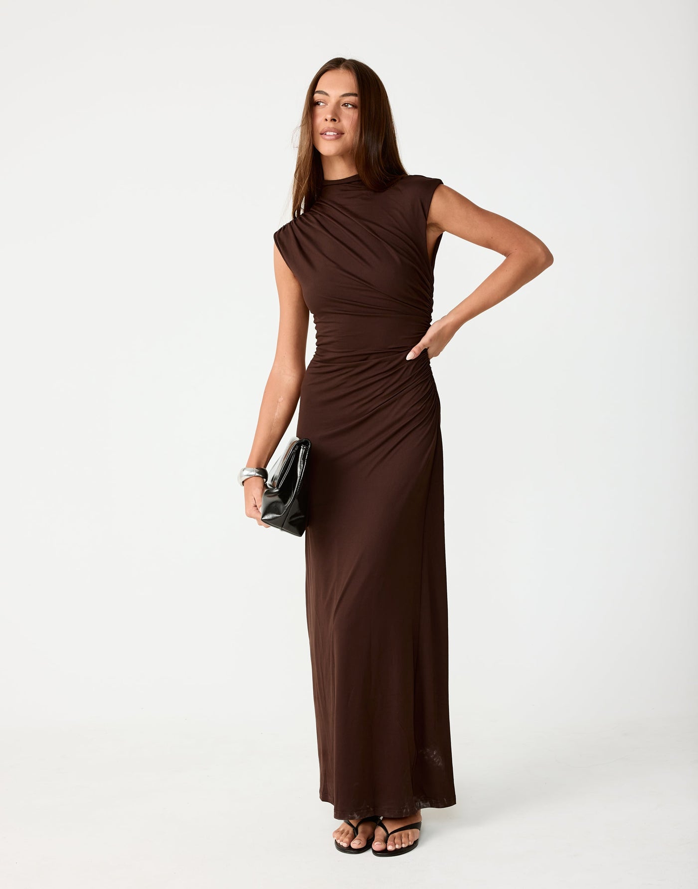 Stolen Maxi Dress (Chocolate)