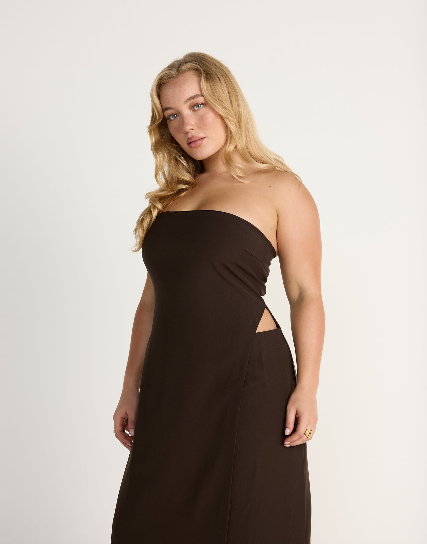 Gabby Maxi Dress (Choc) | CHARCOAL Exclusive - - Women's Dress - Charcoal Clothing
