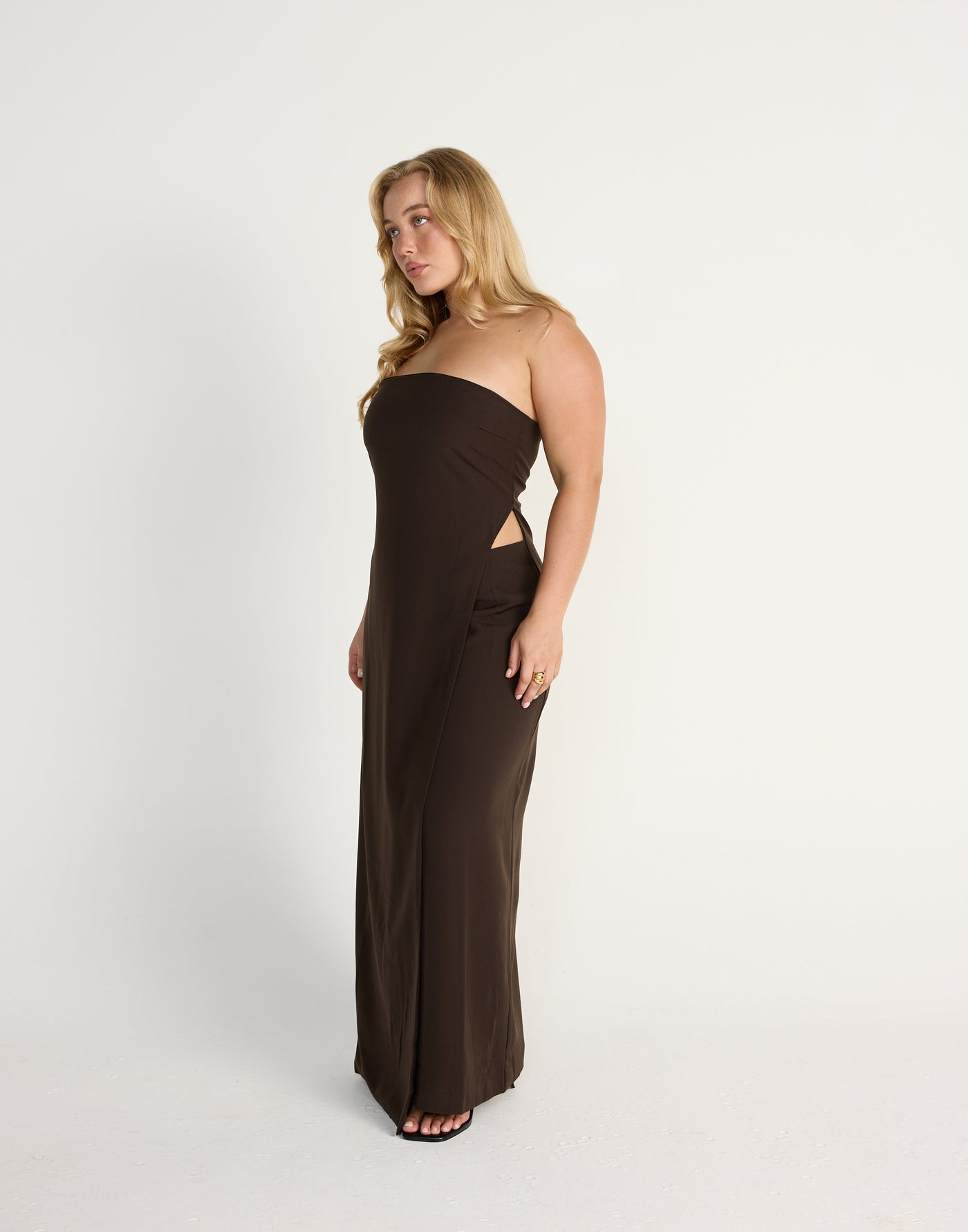 Gabby Maxi Dress (Choc) | CHARCOAL Exclusive - - Women's Dress - Charcoal Clothing