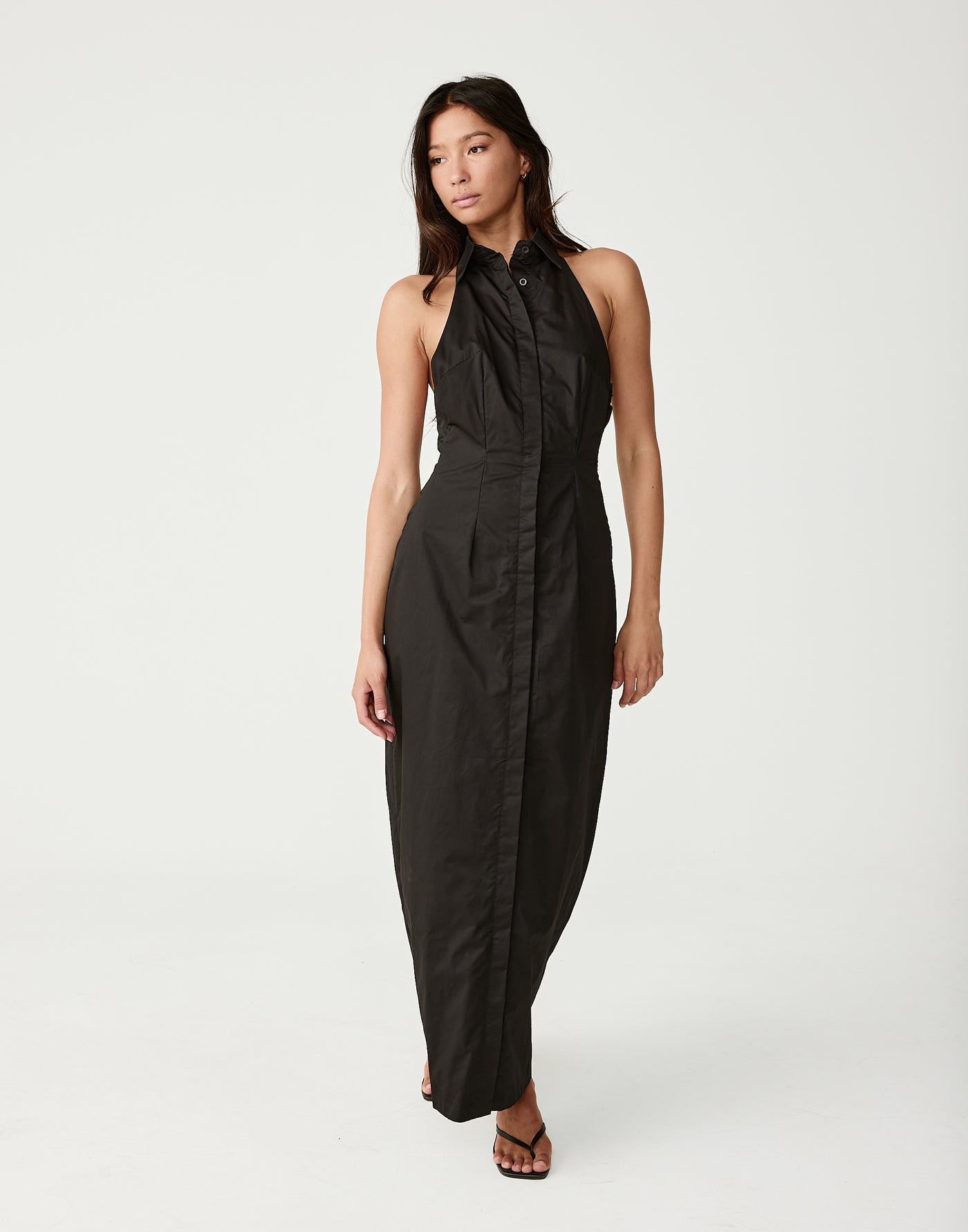  - Women's Dress - Charcoal Clothing