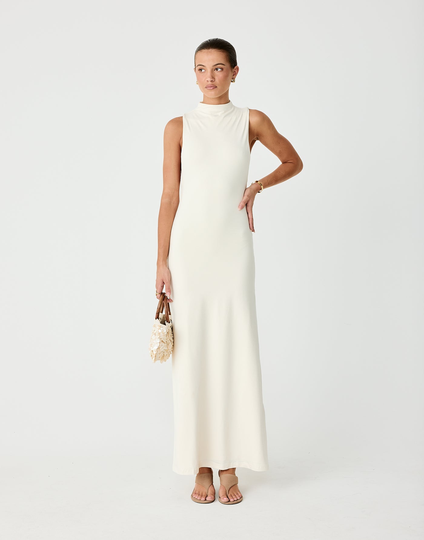 Oren Maxi Dress (Oat)