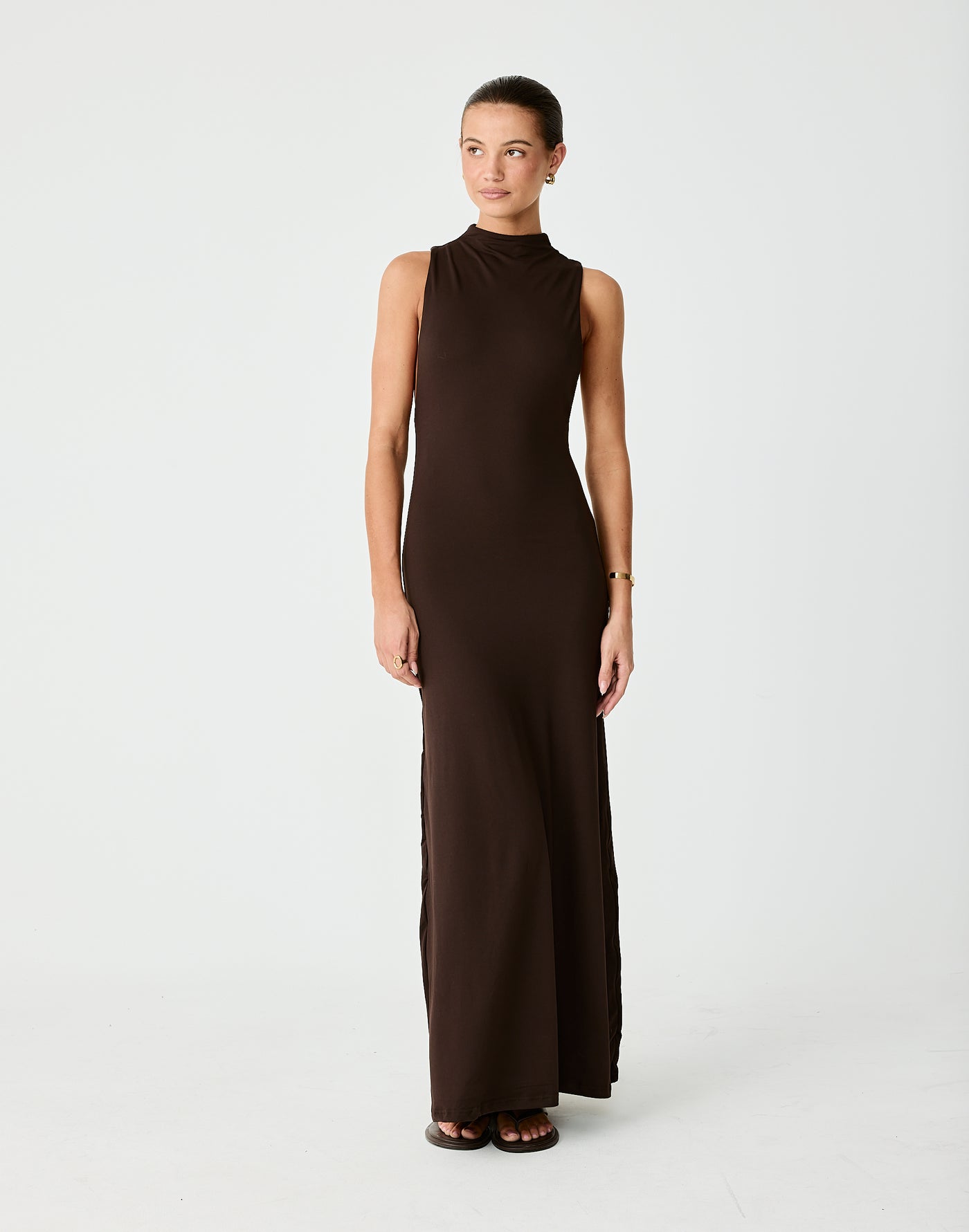 Oren Maxi Dress (Chocolate)
