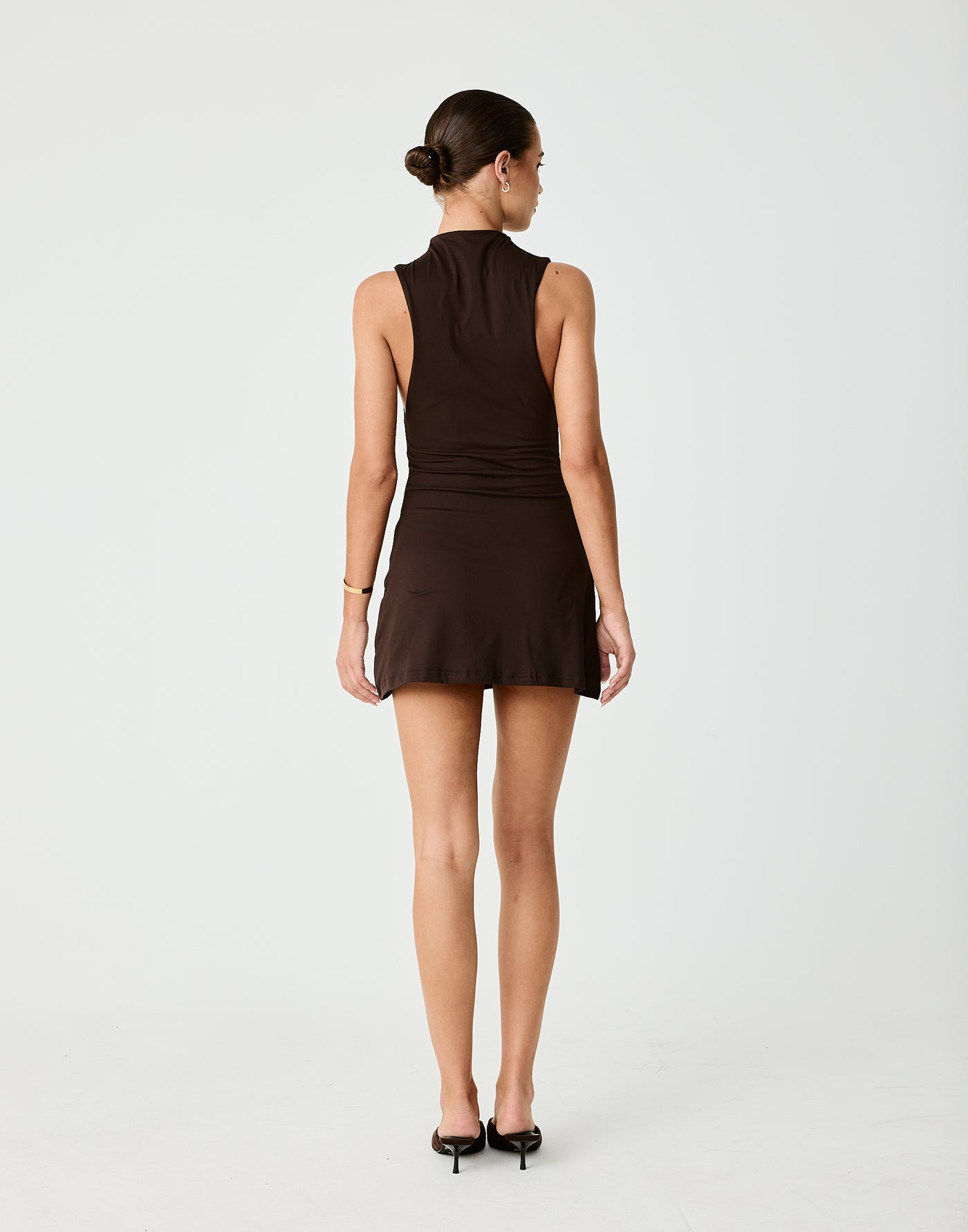 Oren Mini Dress (Chocolate)