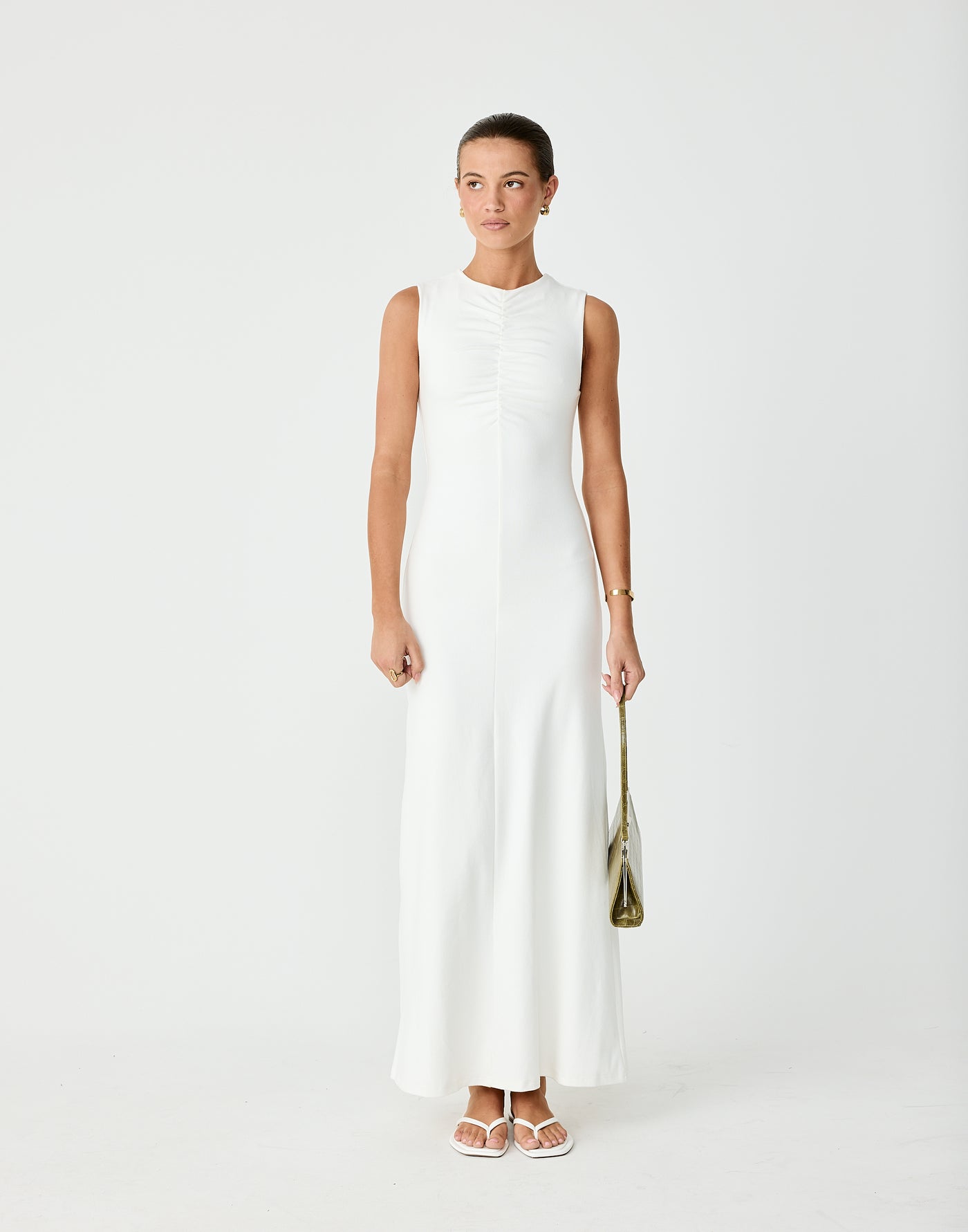 Cosmia Maxi Dress (Off White)