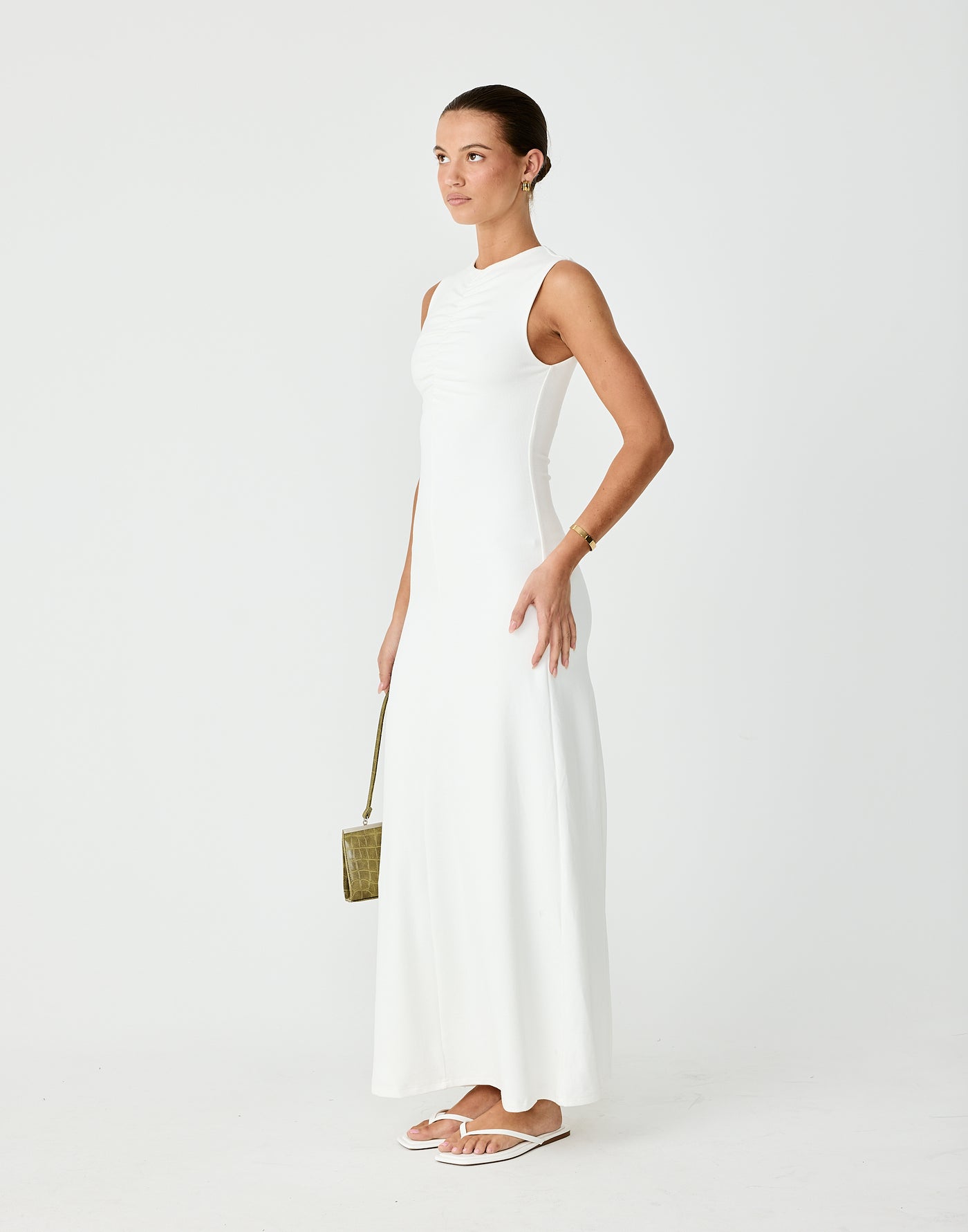 Cosmia Maxi Dress (Off White)