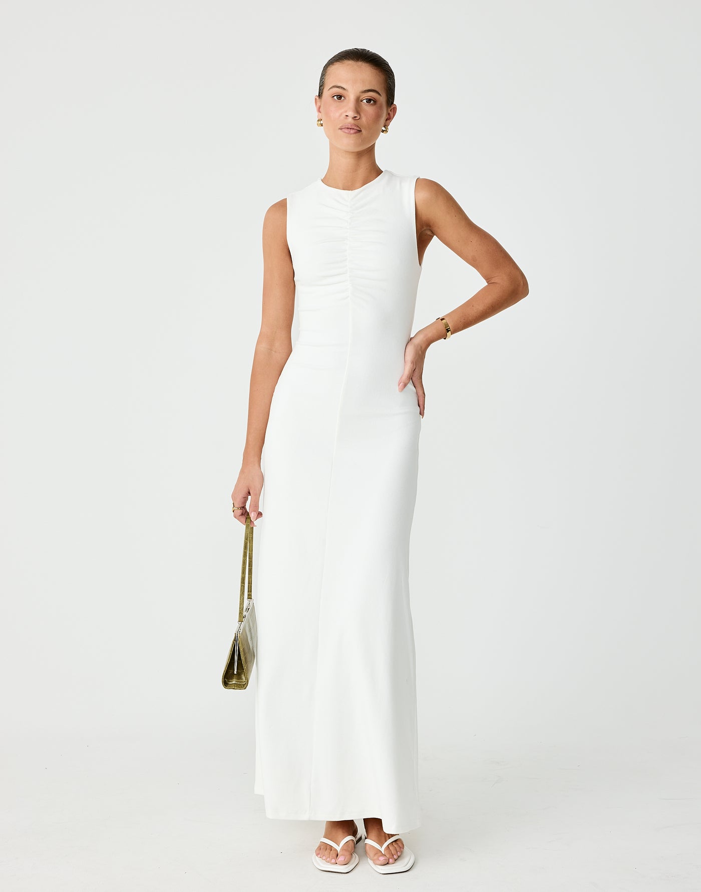 Cosmia Maxi Dress (Off White)