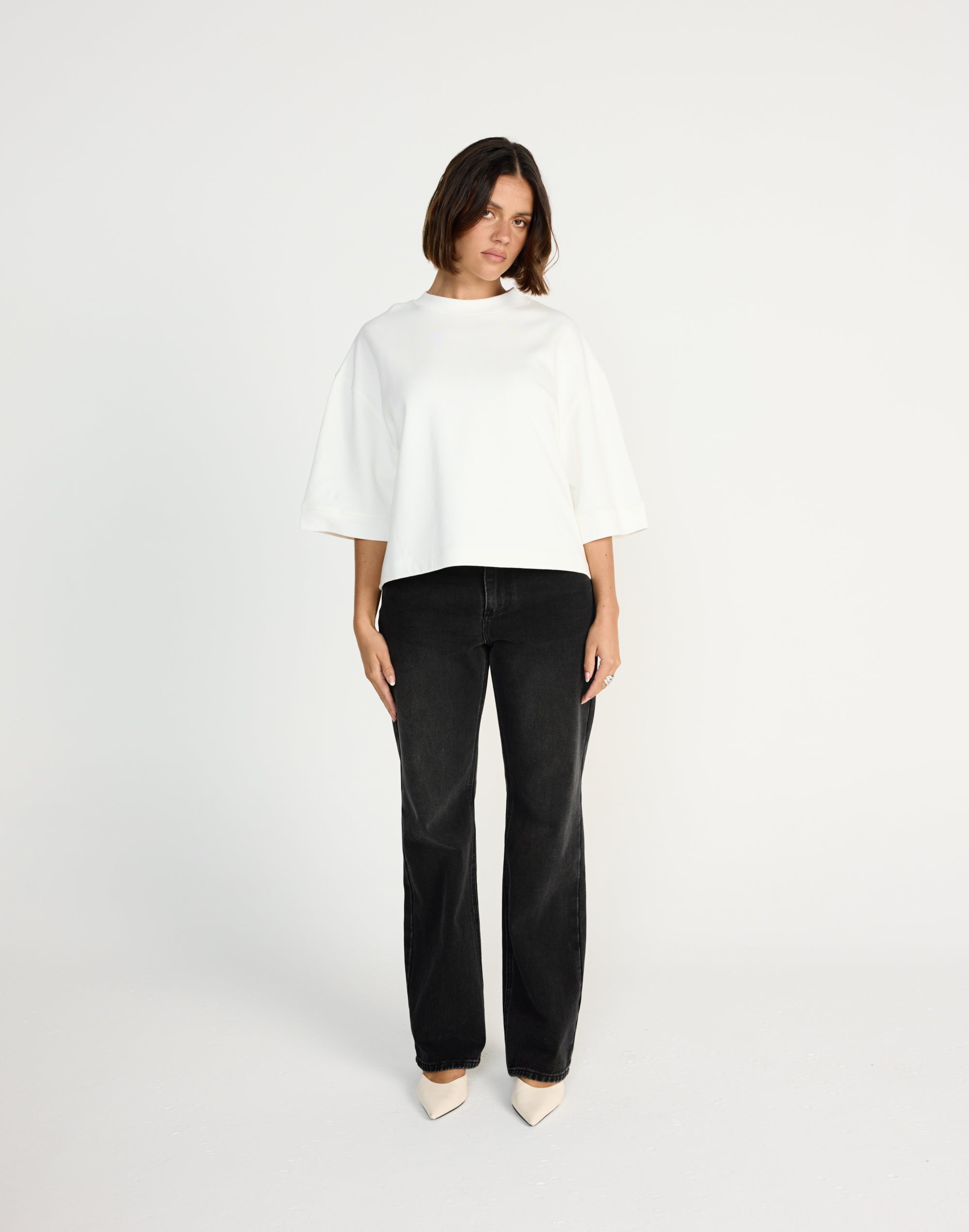 Clara Top (Black) | Charcoal Clothing Exclusive - High Neck