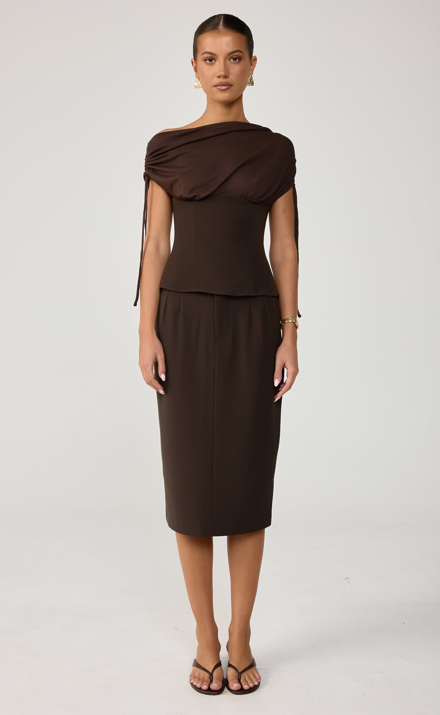 Georgette Corset (Chocolate)