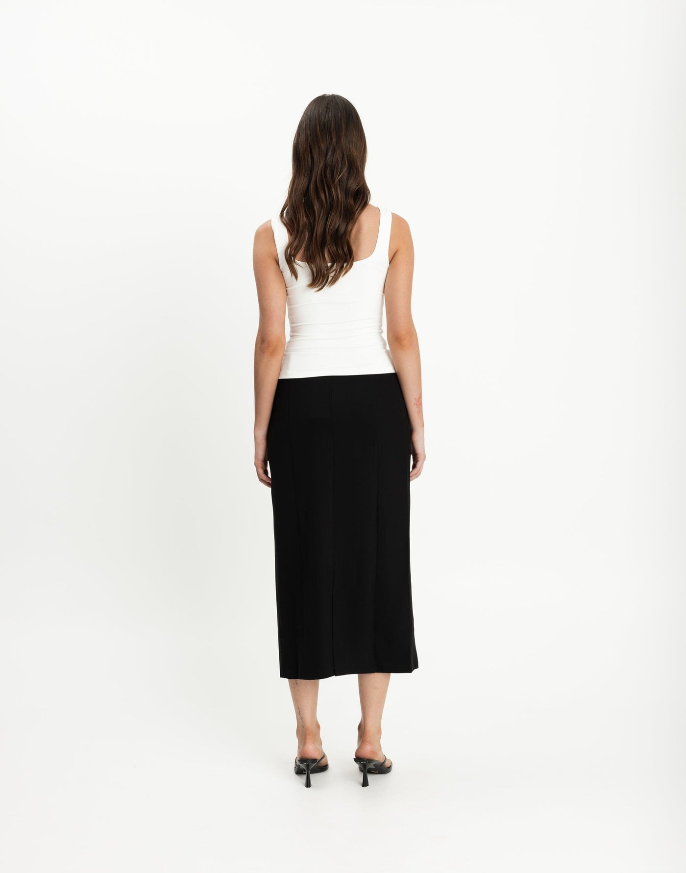 Heatwave Top (White) | CHARCOAL Exclusive - Boat Neckline Bodycon Butter Jersey Top - Women's Top - Charcoal Clothing