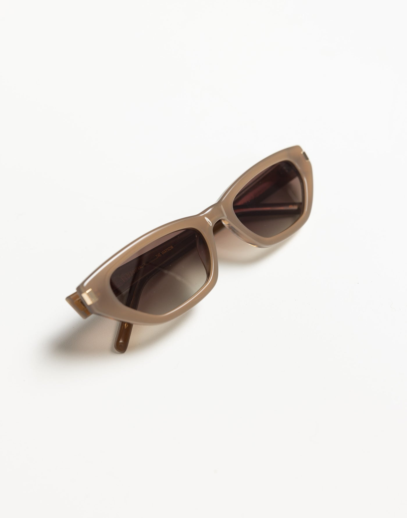 The Watson (Taupe-Brown) - By Banbé - Brown Cat Eye Sunglasses - Women's Accessories - Charcoal Clothing