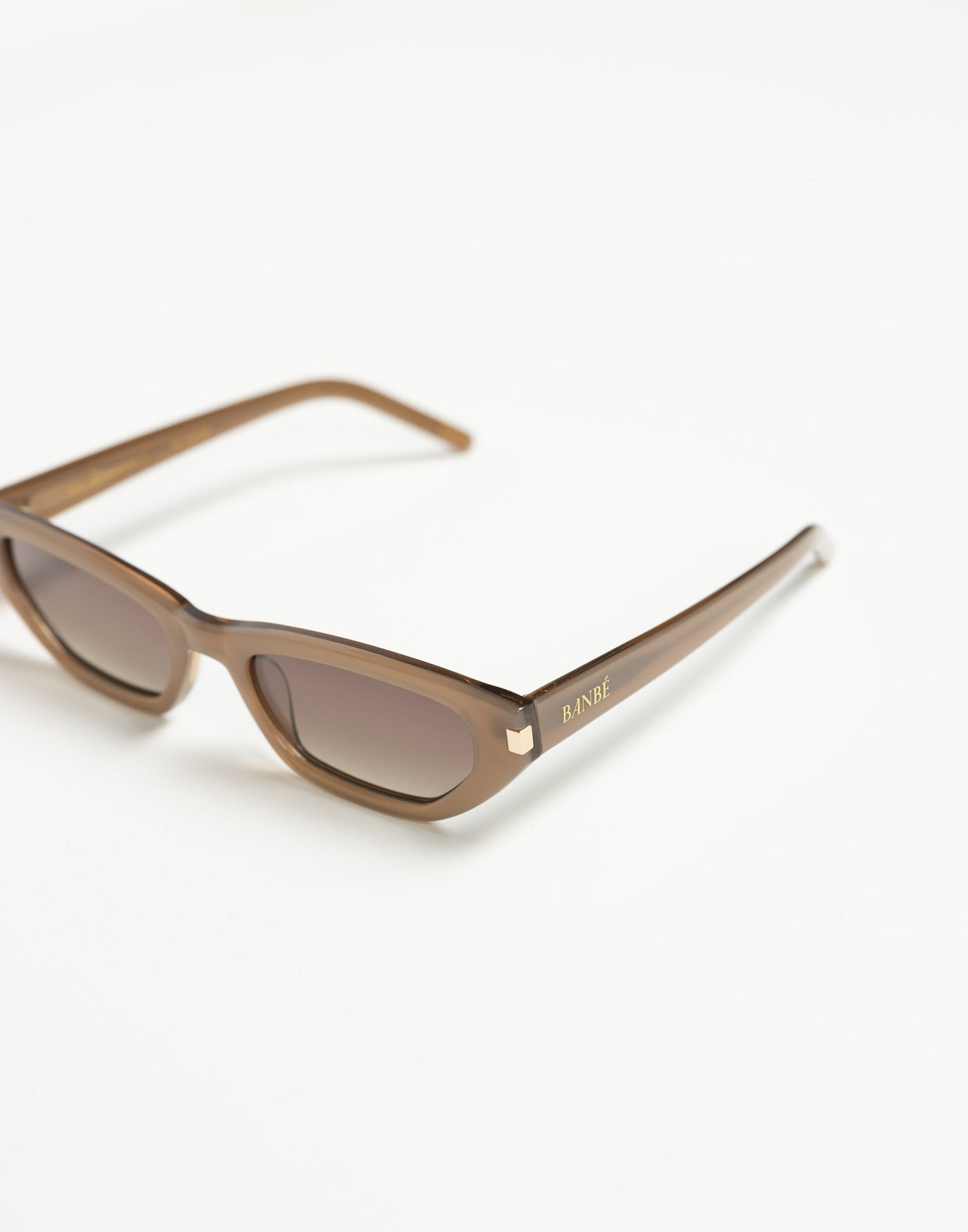 The Watson (Taupe-Brown) - By Banbé - Brown Cat Eye Sunglasses - Women's Accessories - Charcoal Clothing