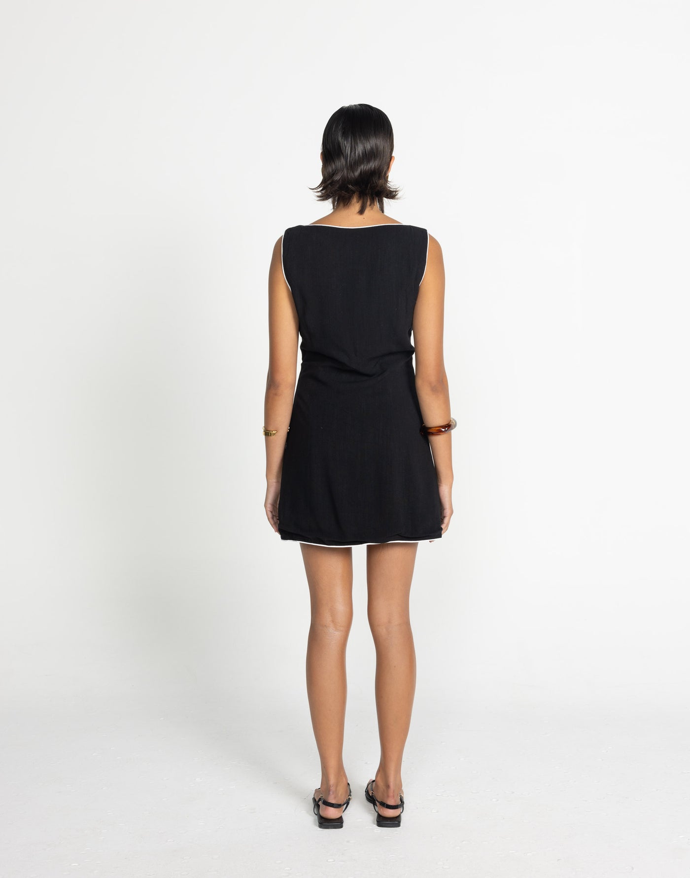Asta Mini Dress (Black/ White) | Charcoal Clothing Exclusive - - Women's Dress - Charcoal Clothing