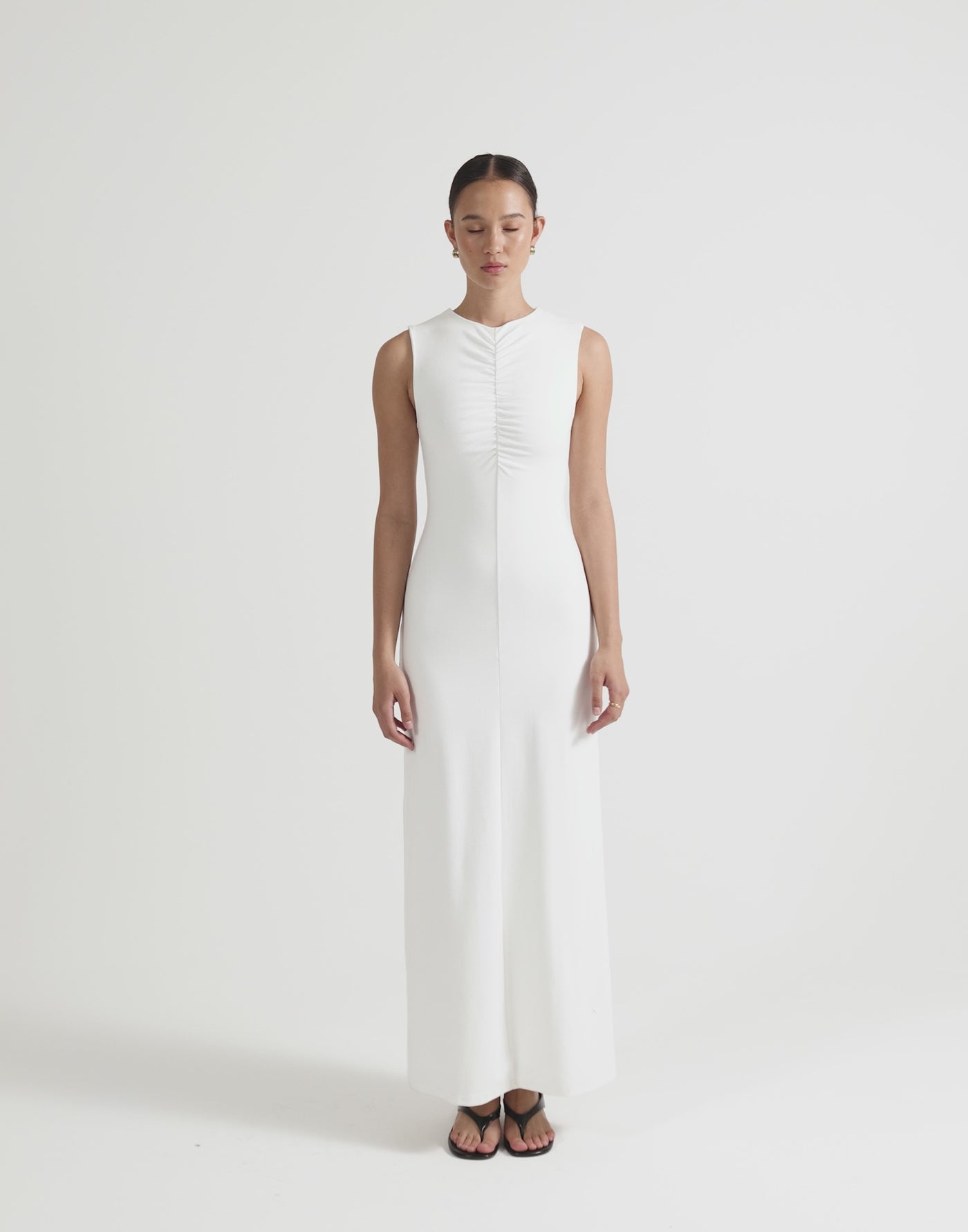Cosmia Maxi Dress (Off White)