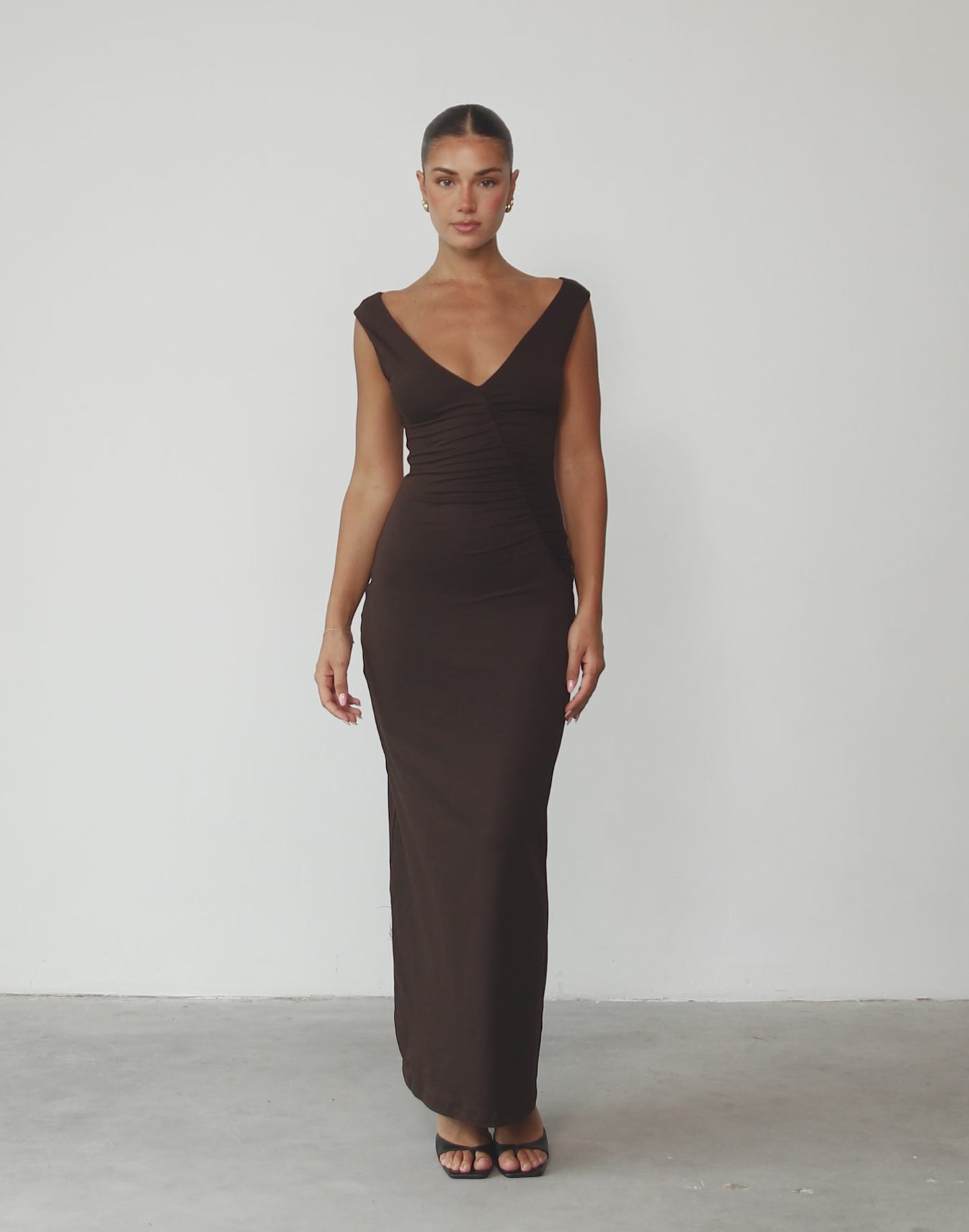 Viola Maxi Dress (Chocolate) | CHARCOAL Exclusive