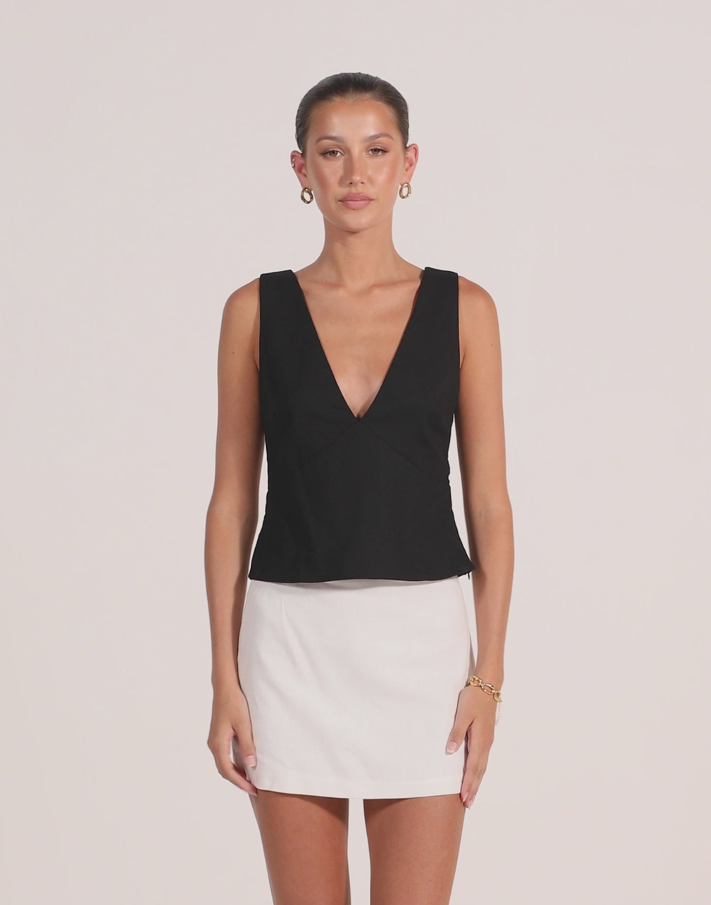 Bradshaw Mini Skirt (White)