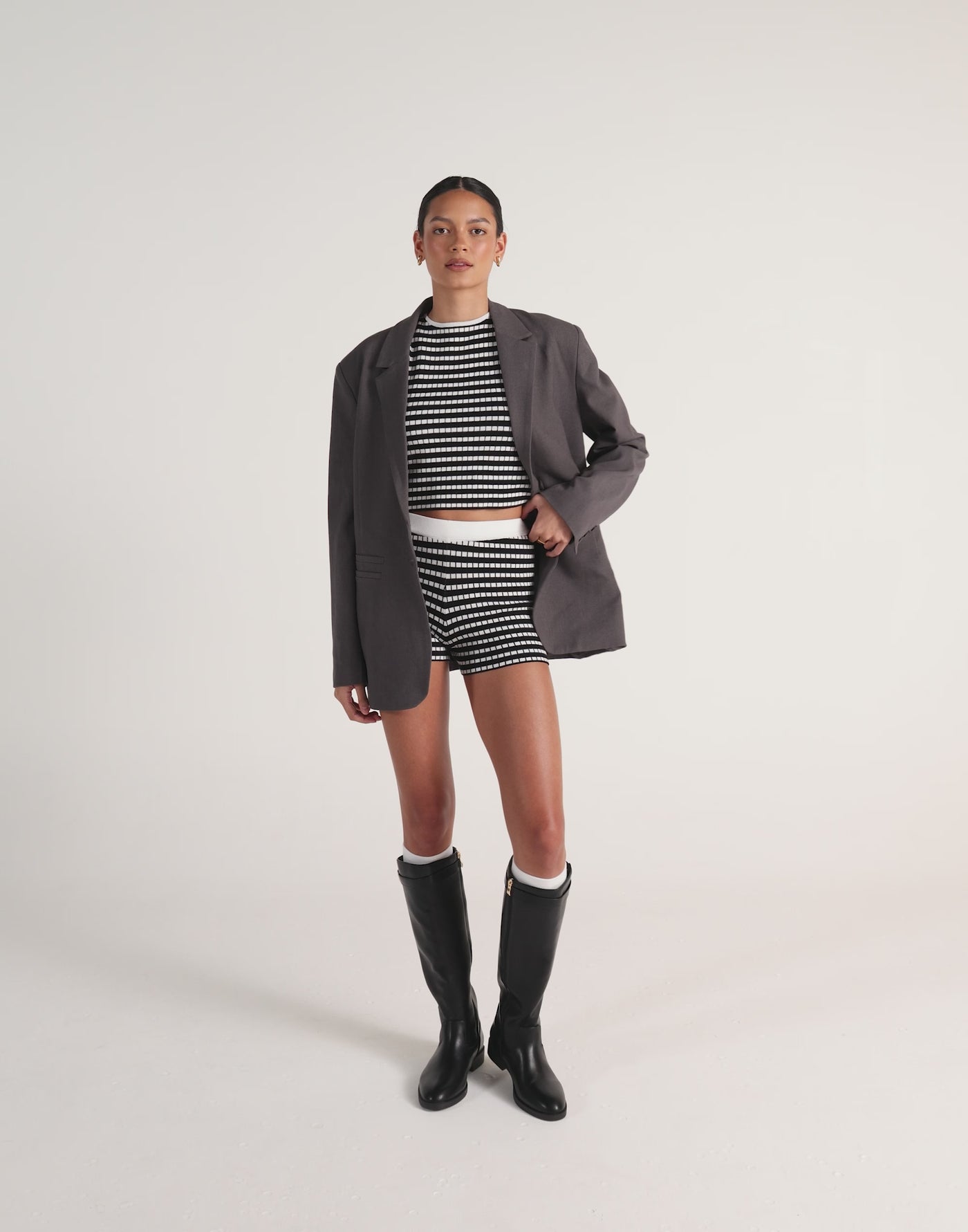 Kika Top (Black/White)