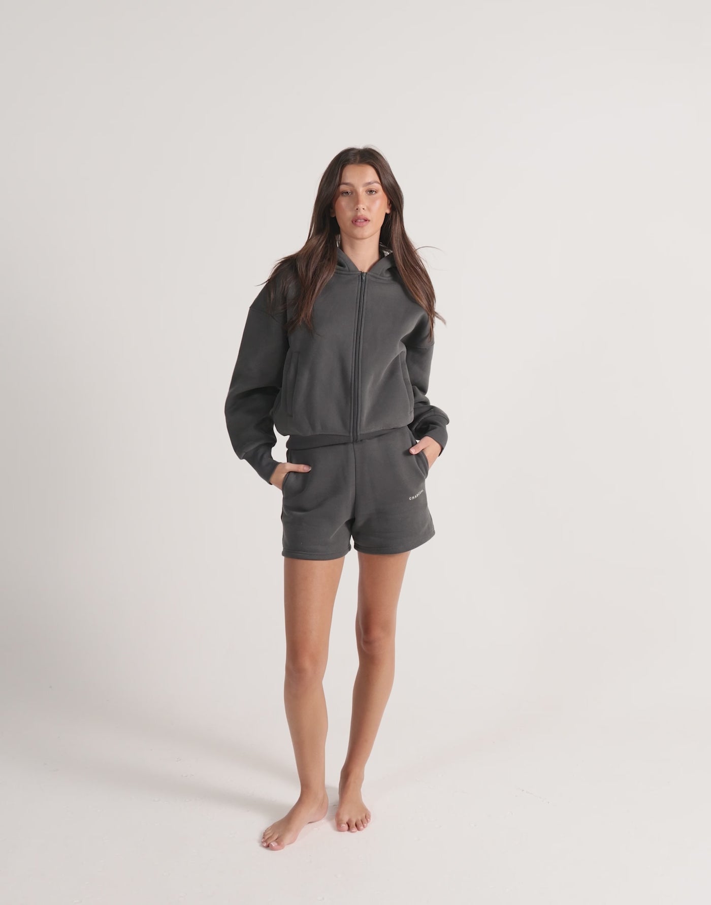 River Sweat Shorts (Slate)