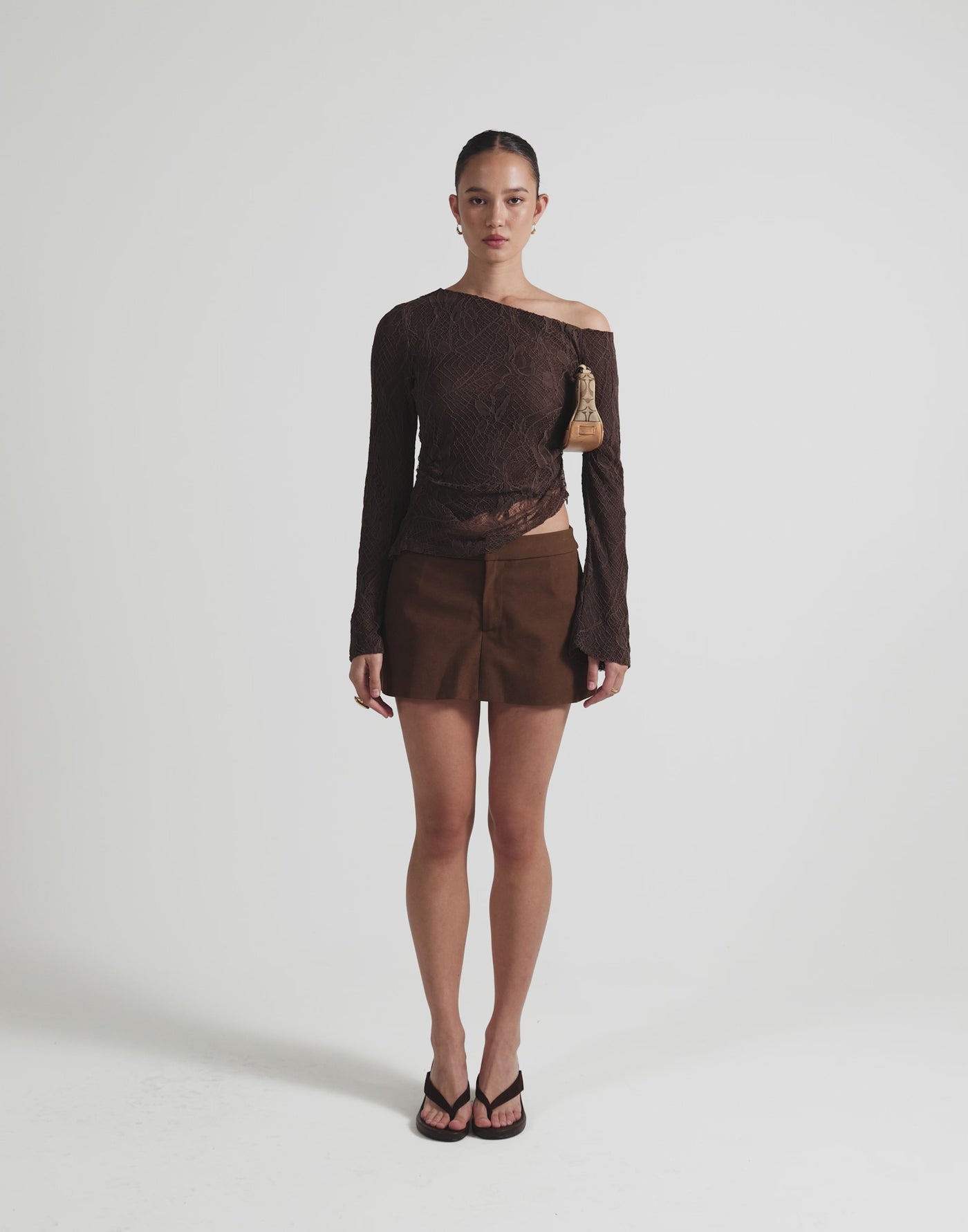 Abril Long Sleeve Top (Chocolate)