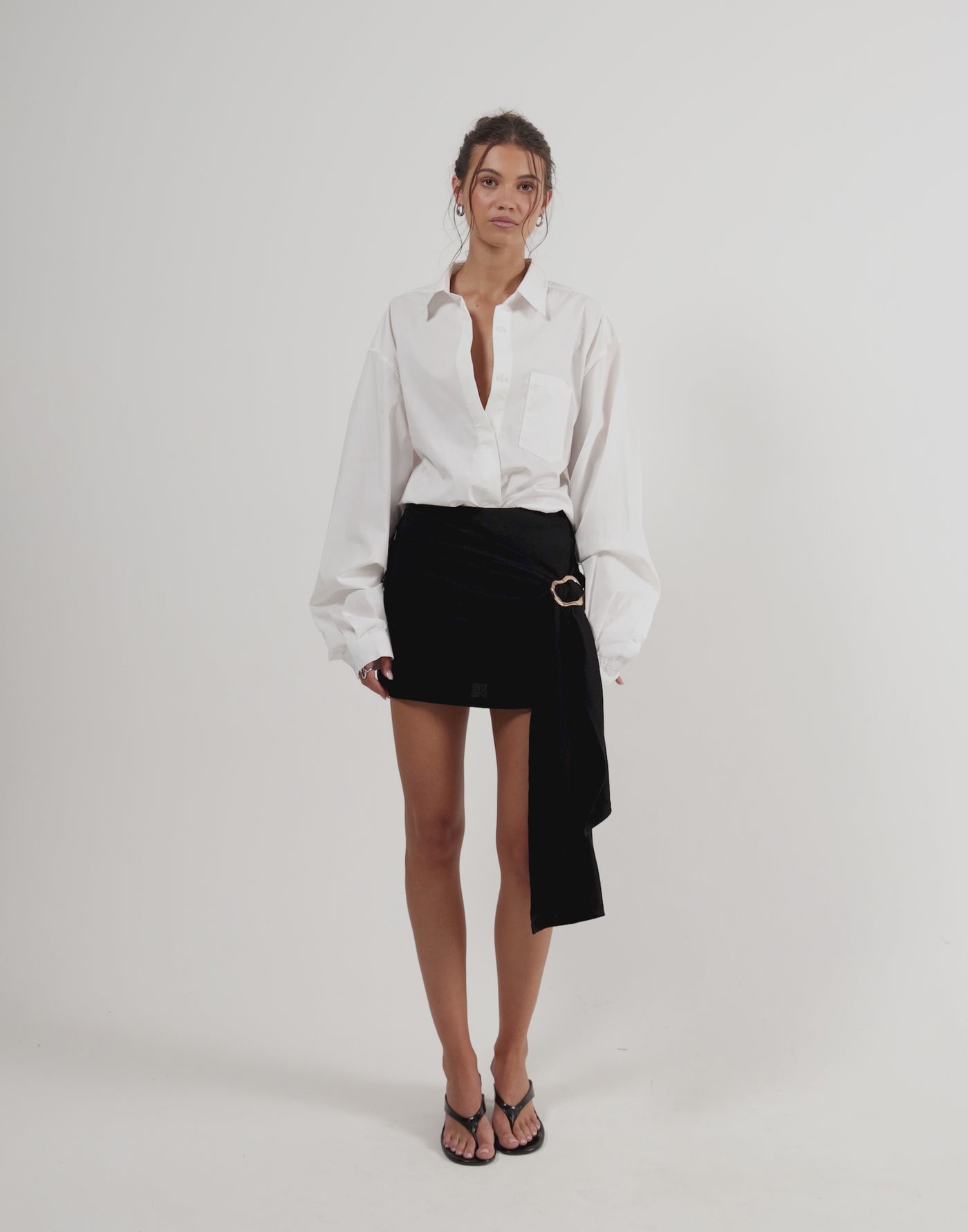 Evelyn Mini Skirt (Black)