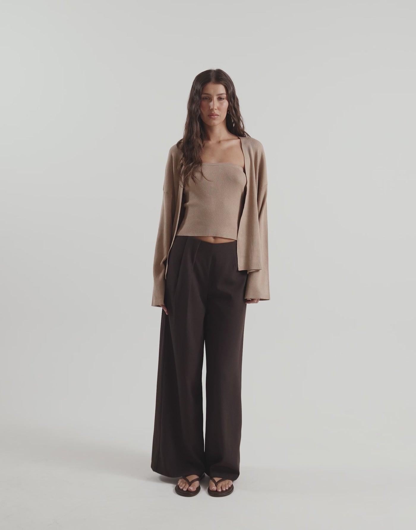 Monet Cardigan (Dark Sand)