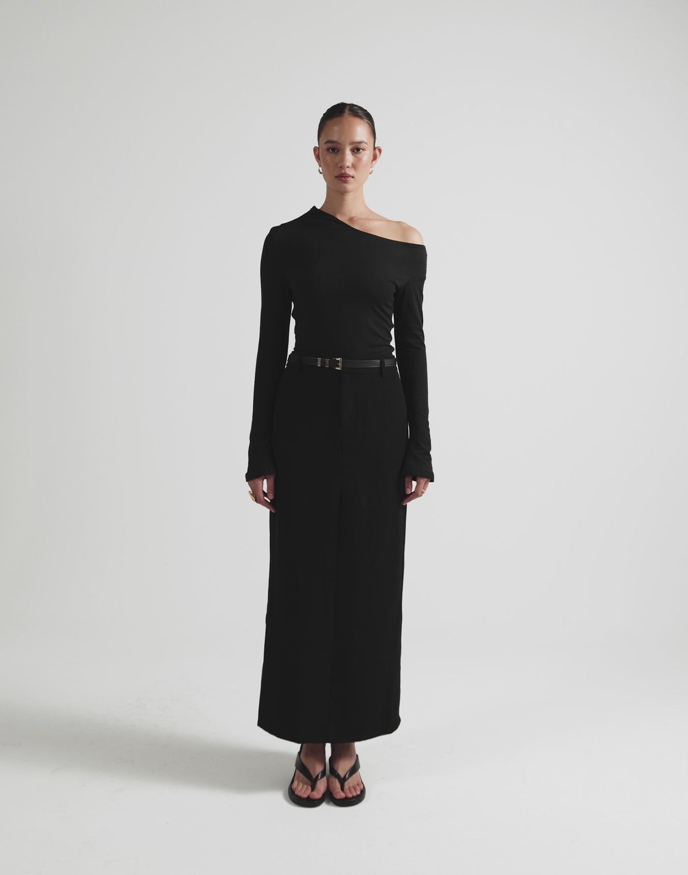 Ozias Long Sleeve Top (Black)