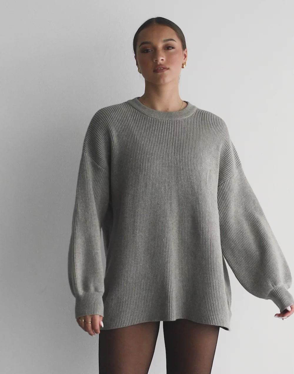 Cody Oversized Jumper (Grey)