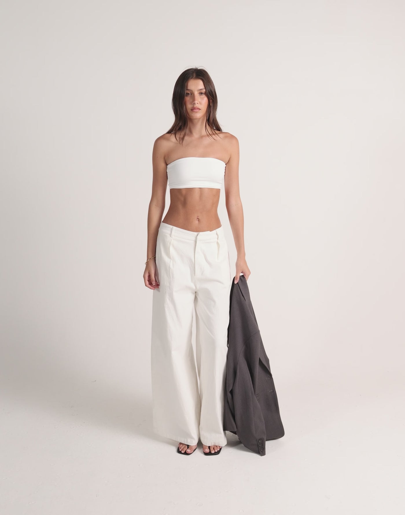 Maribel Bandeau Top (White)