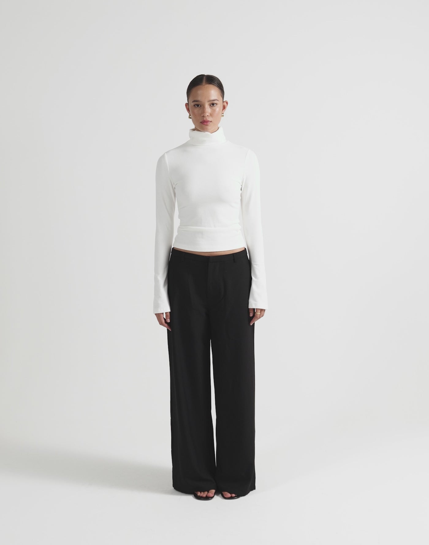 Bernadette Long Sleeve Top (White)