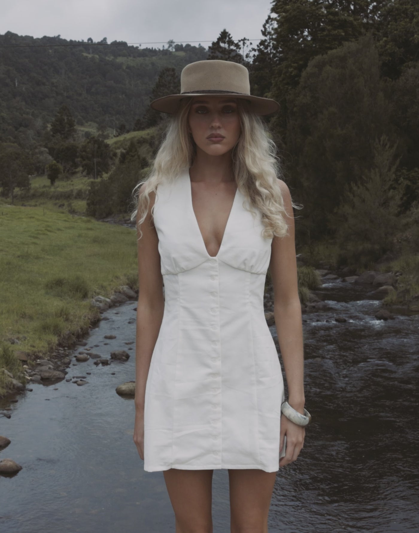 Nautical Mini Dress (White)
