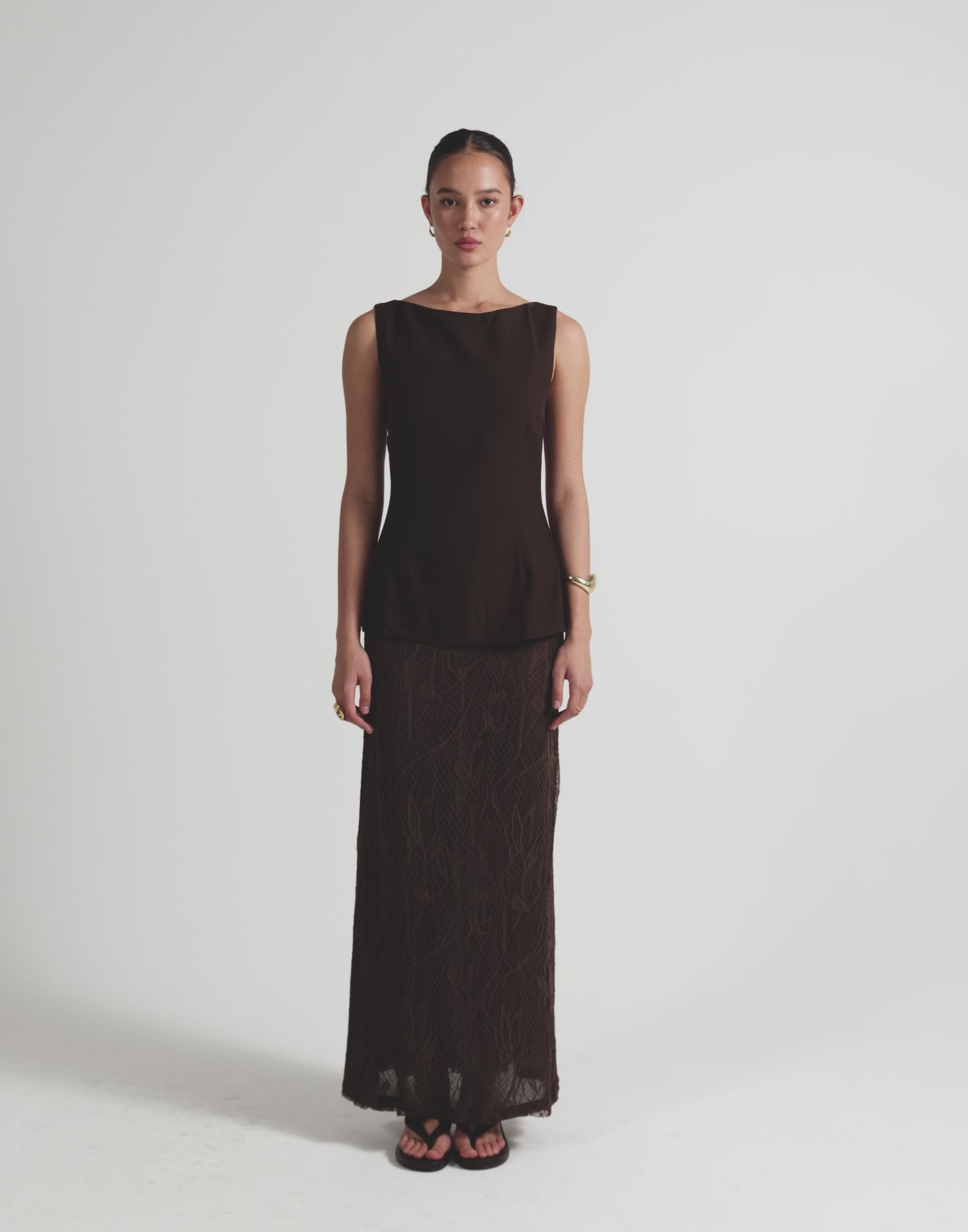 Sita Maxi Skirt (Chocolate)