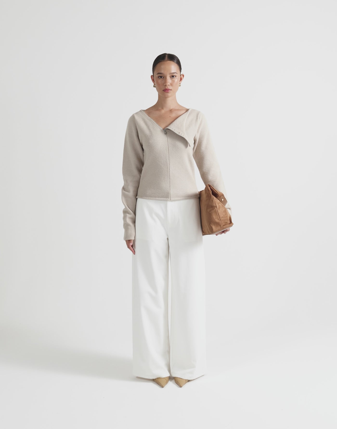 Wynter Long Sleeve Top (Latte)