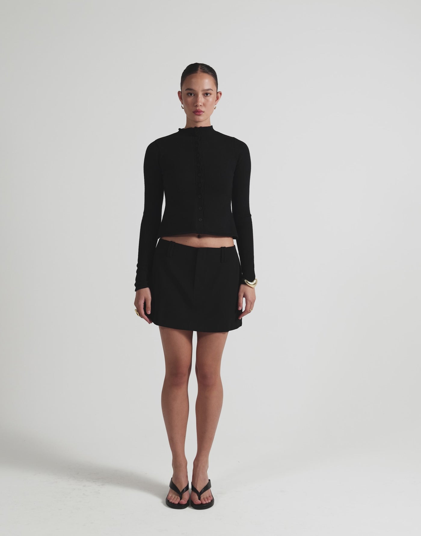 Coen Long Sleeve Top (Black)