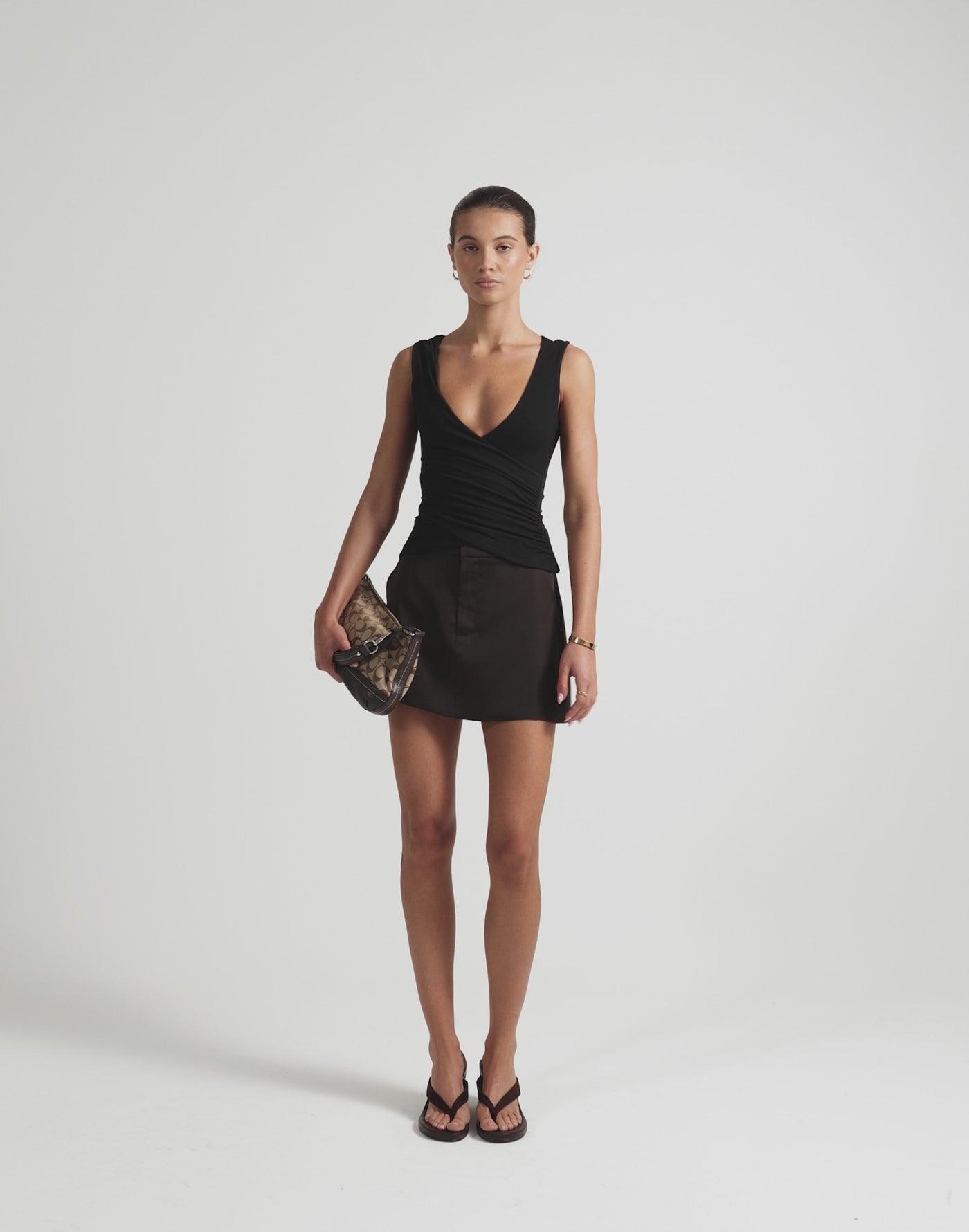 Belinda Mini Skirt (Chocolate)