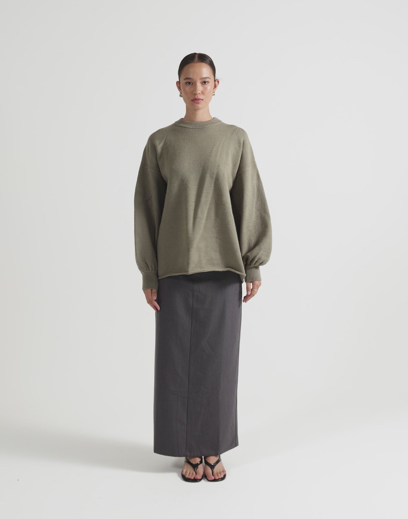 Arlette Jumper (Dusty Olive)