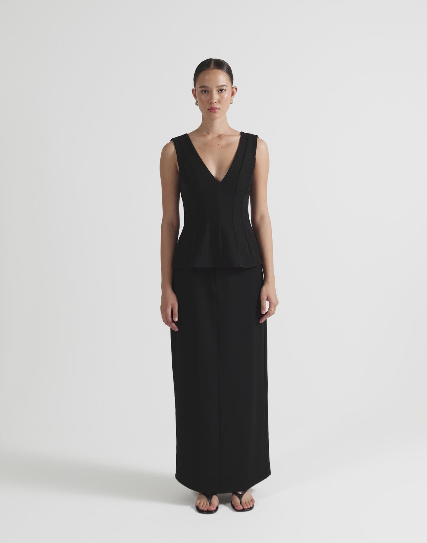 Giana Maxi Skirt (Black)