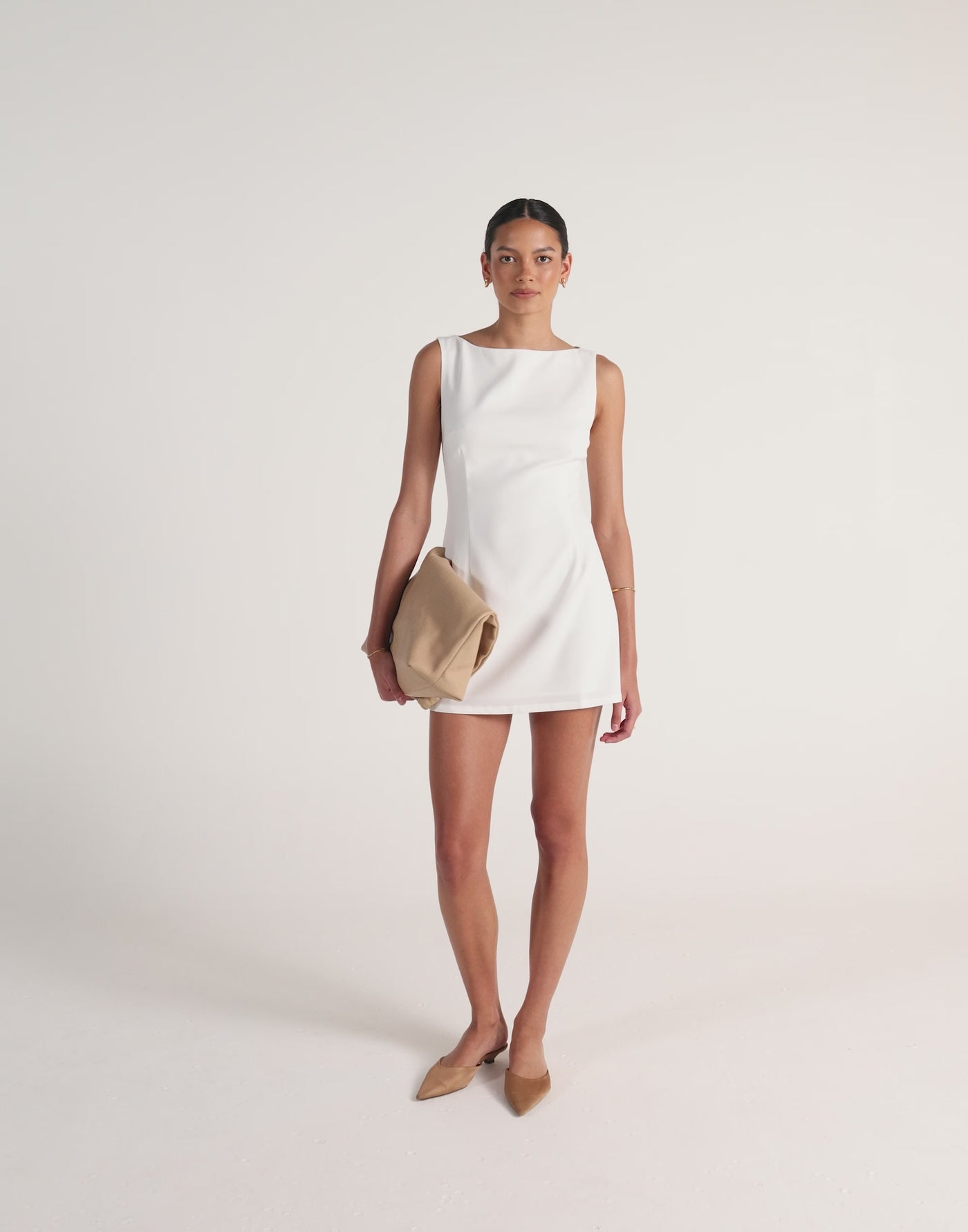 Aisling Mini Dress (White)