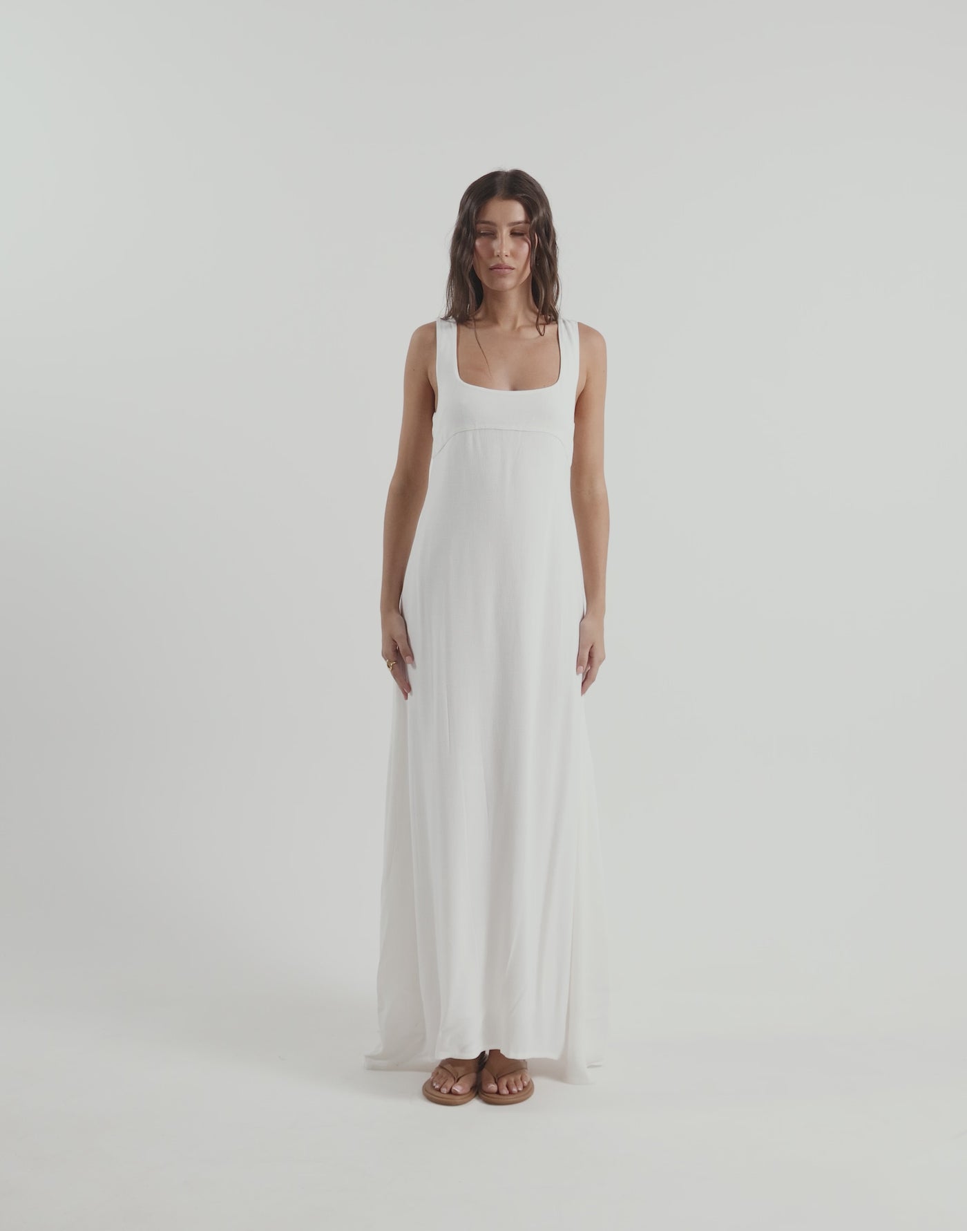 Mallory Maxi Dress (White)